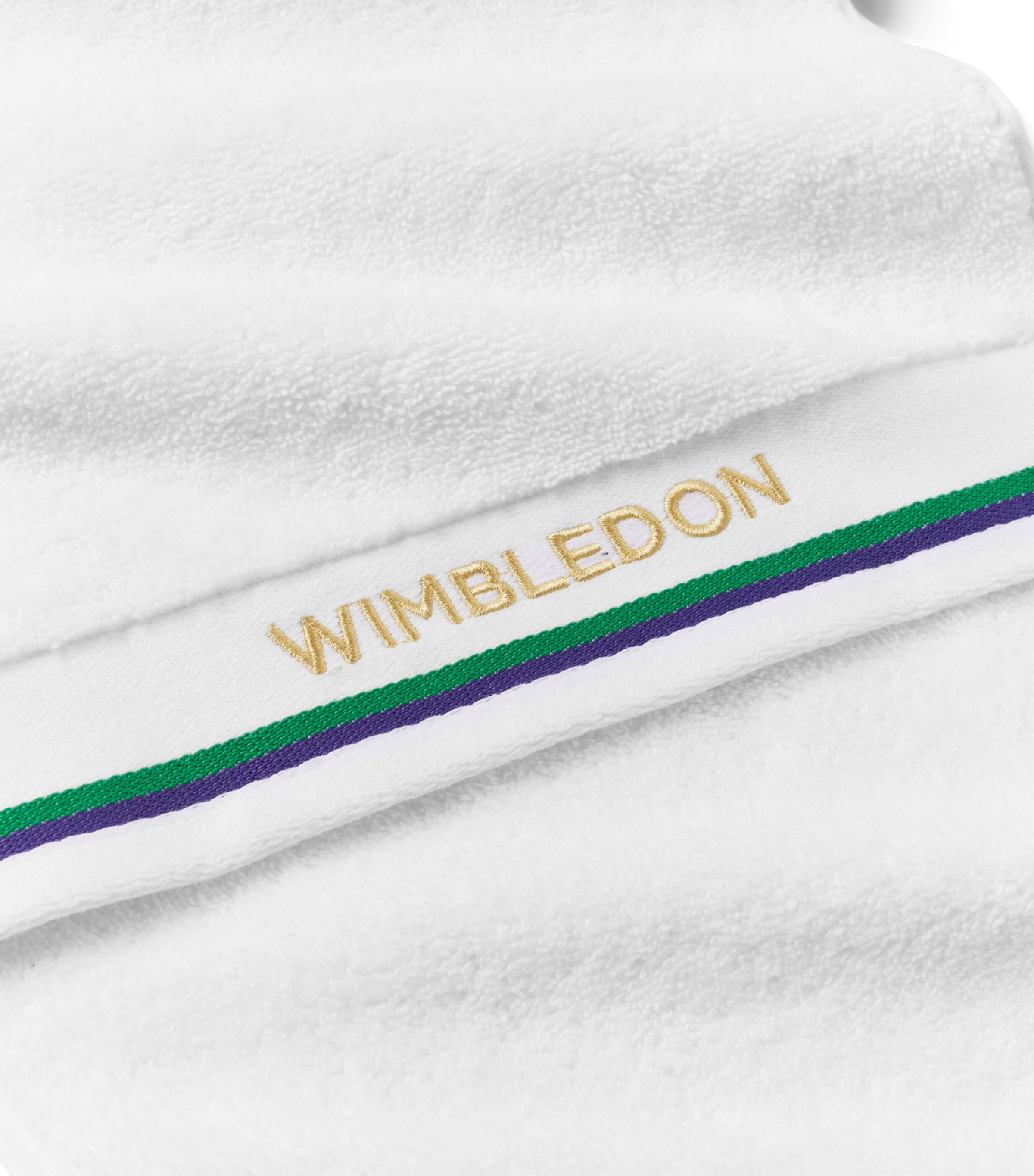 x Wimbledon Sports Guest Towel (40cm x 70cm) WHITE Image 3