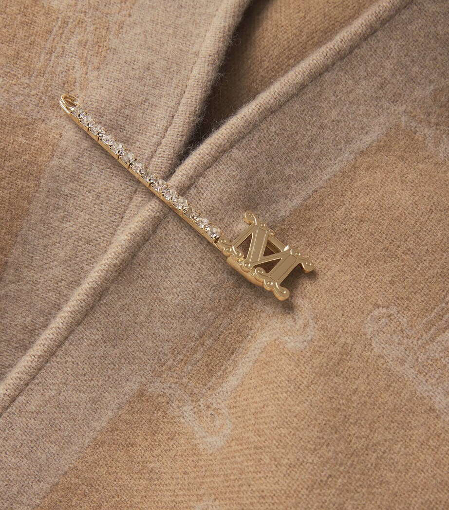 Virgin Wool Poncho CAMEL Image 5