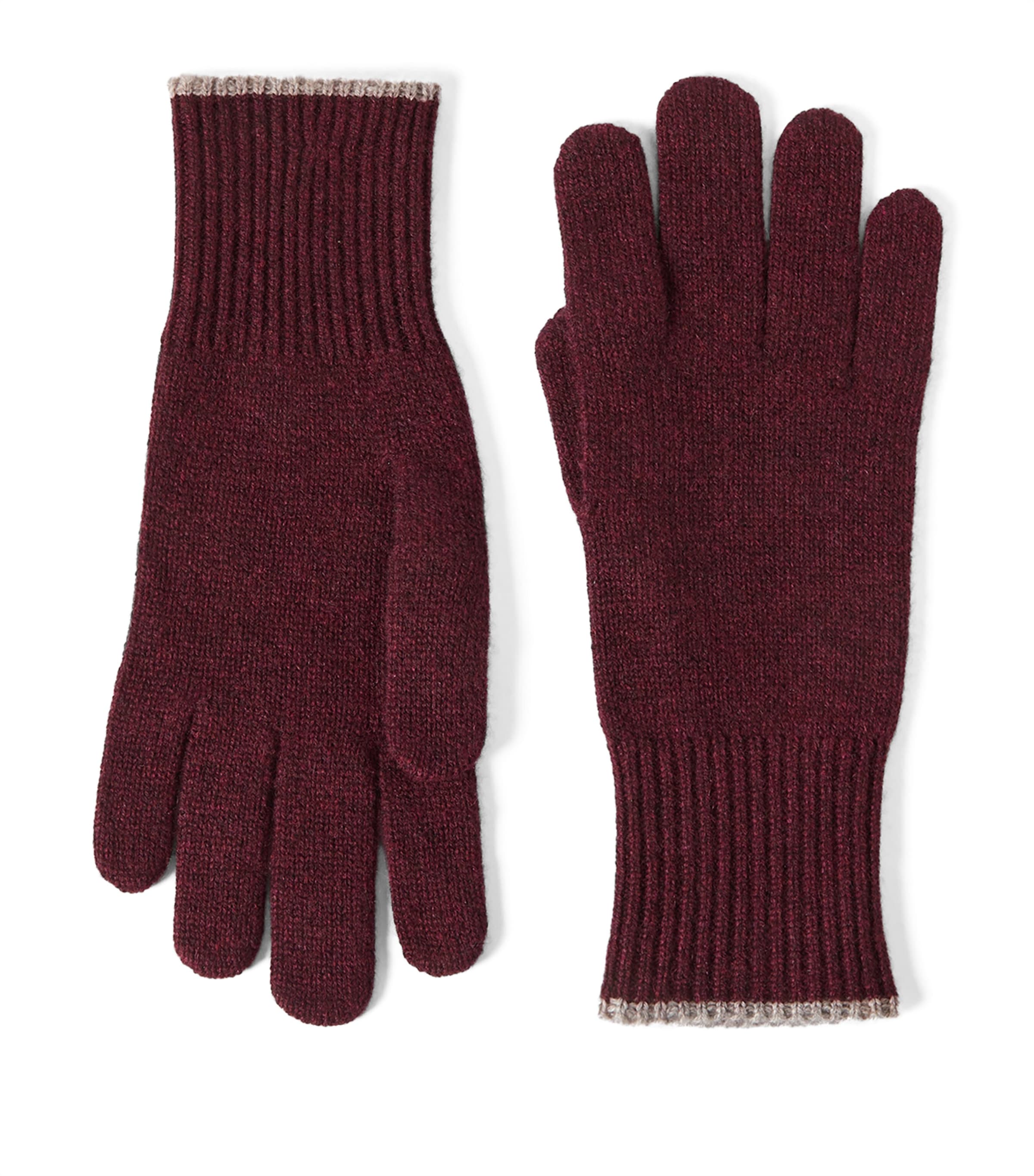 Brunello Cucinelli Mens Cashmere Gloves Image 1