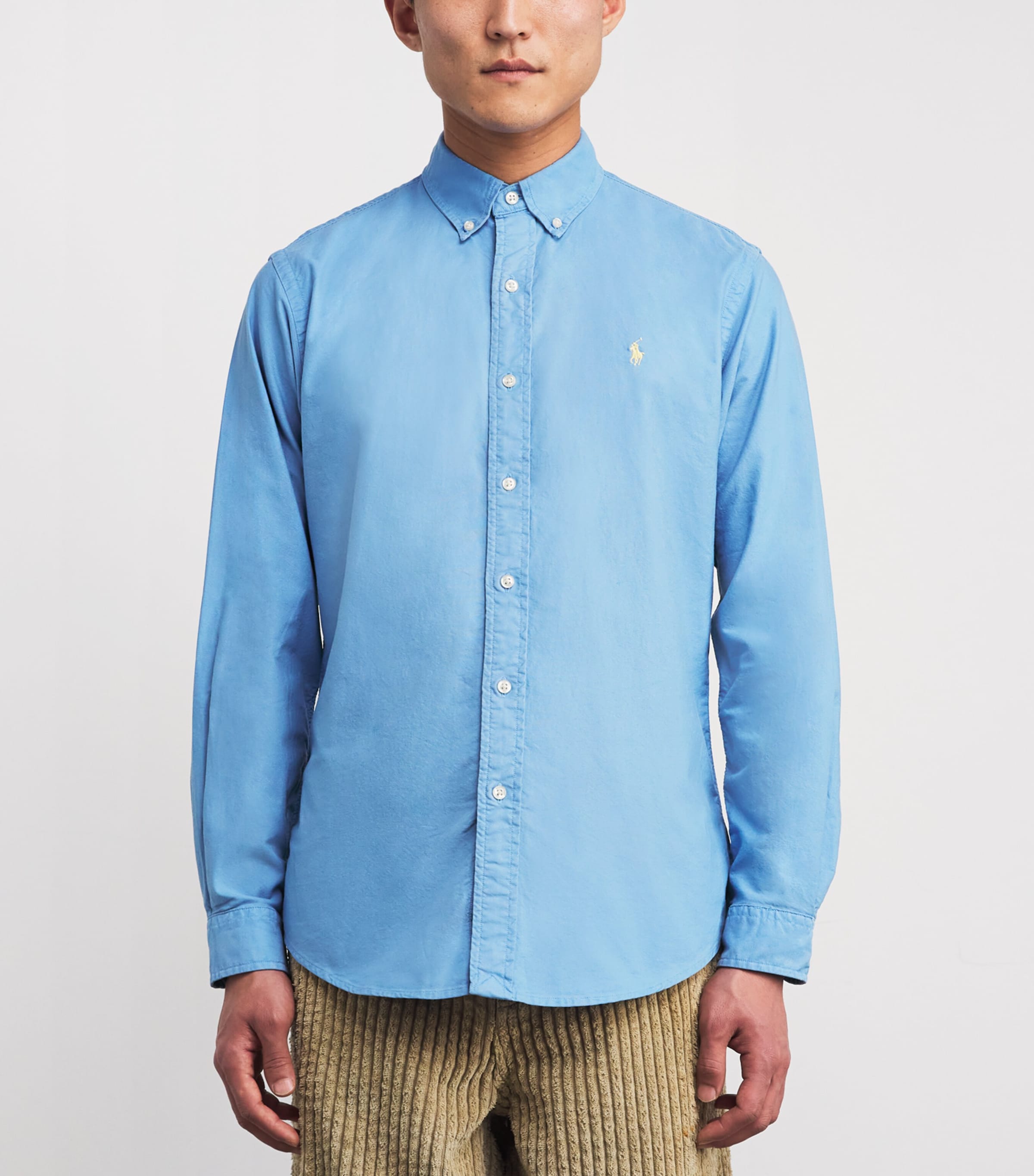 Cotton Custom Fit Oxford Shirt BRISTOL BLUE Image 3