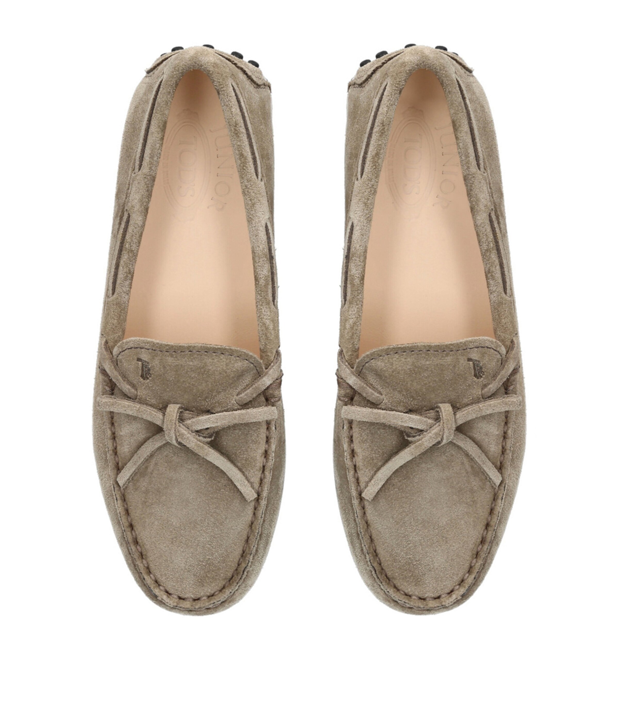 Tod's Suede Laccetto Nuovo City Gommino Driving Shoes Grey Image 4