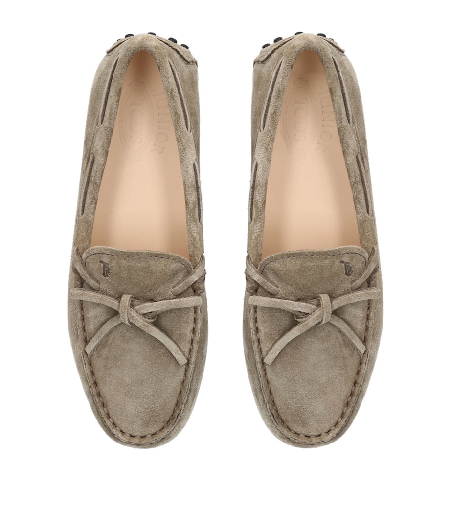 Tod's Suede Laccetto Nuovo City Gommino Driving Shoes Grey Image 4