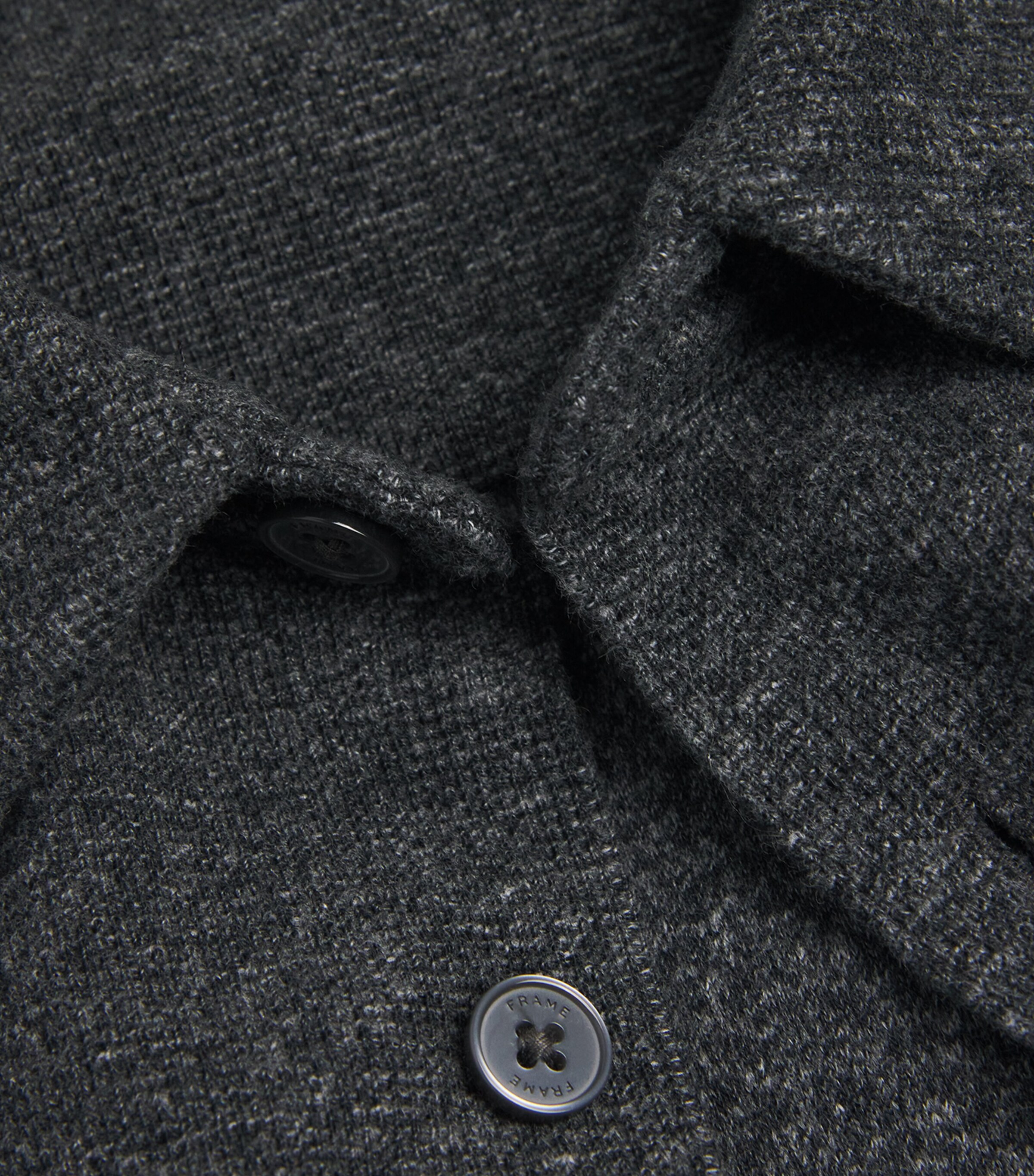 Wool Waffle-Knit Cardigan HGRY Image 5