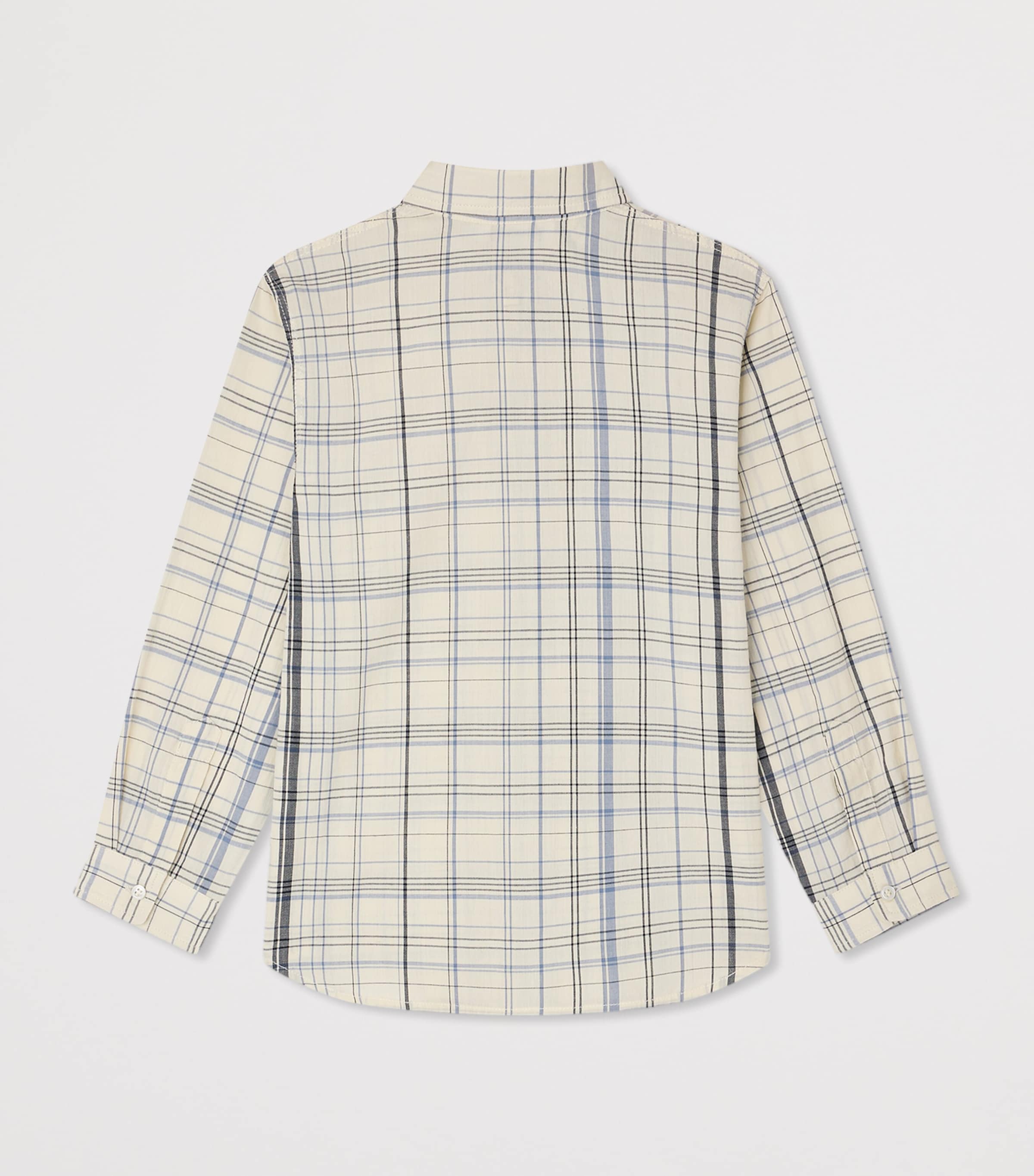 Cotton Check Shirt (10-14 Years) CA BLEU Image 2