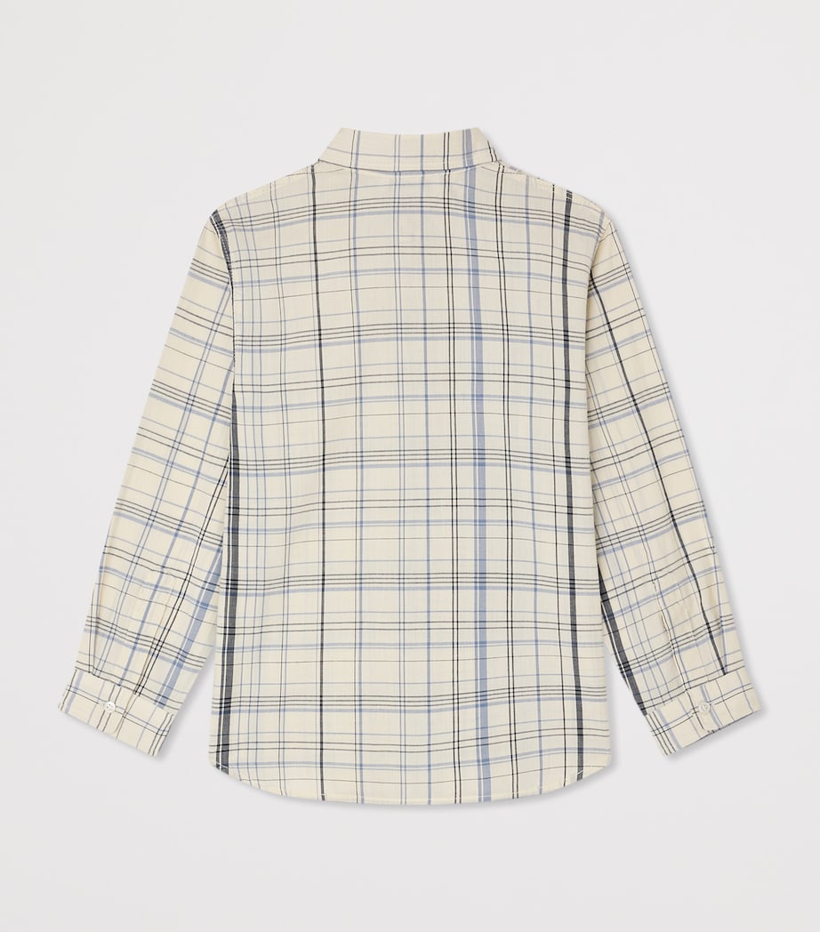 Cotton Check Shirt (10-14 Years) CA BLEU Image 2