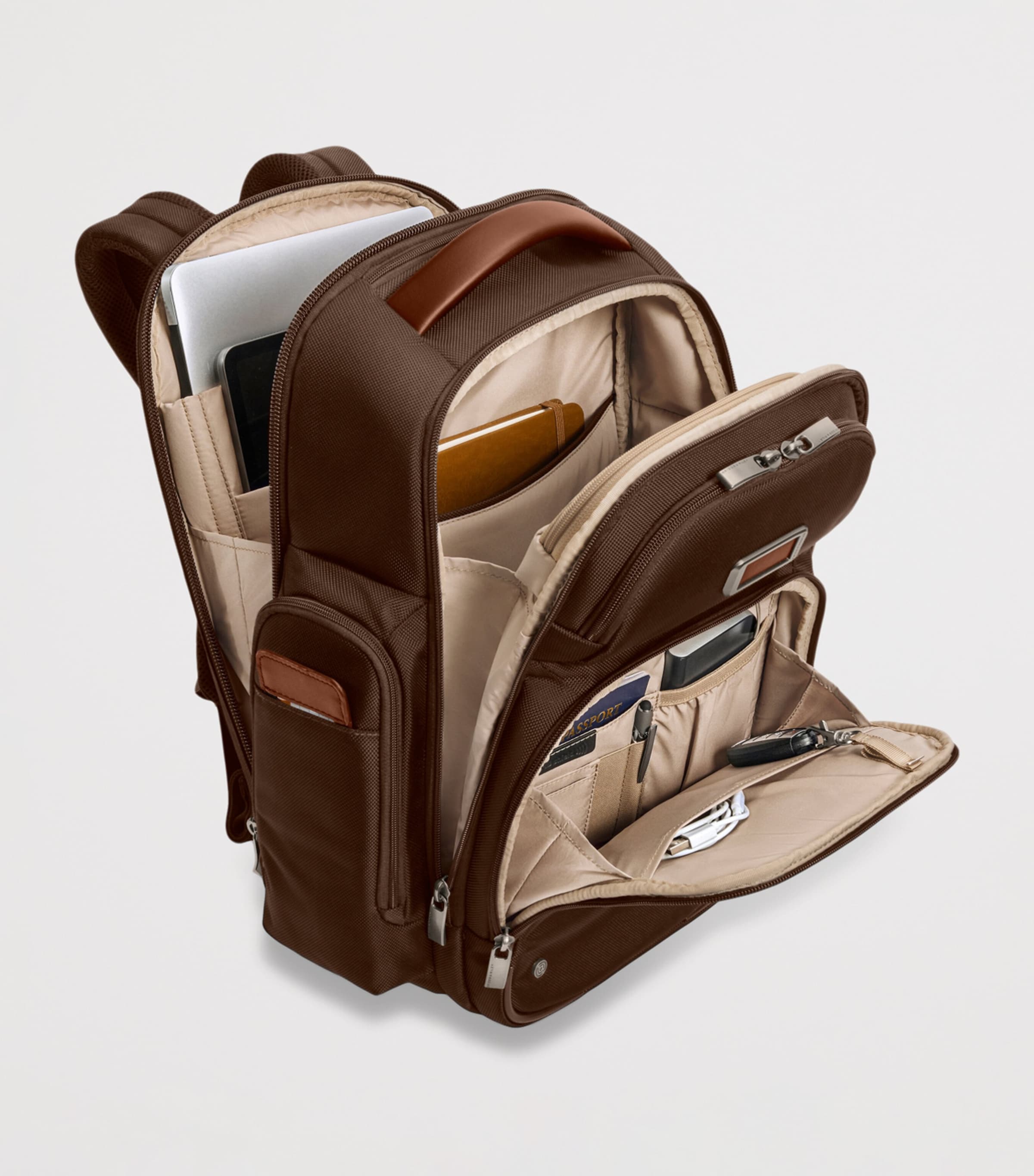 Briggs & Riley Large Cargo Backpack Chocolate Image 3