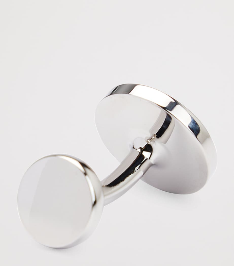 Logo-Embossed Round Cufflinks 40 Image 2