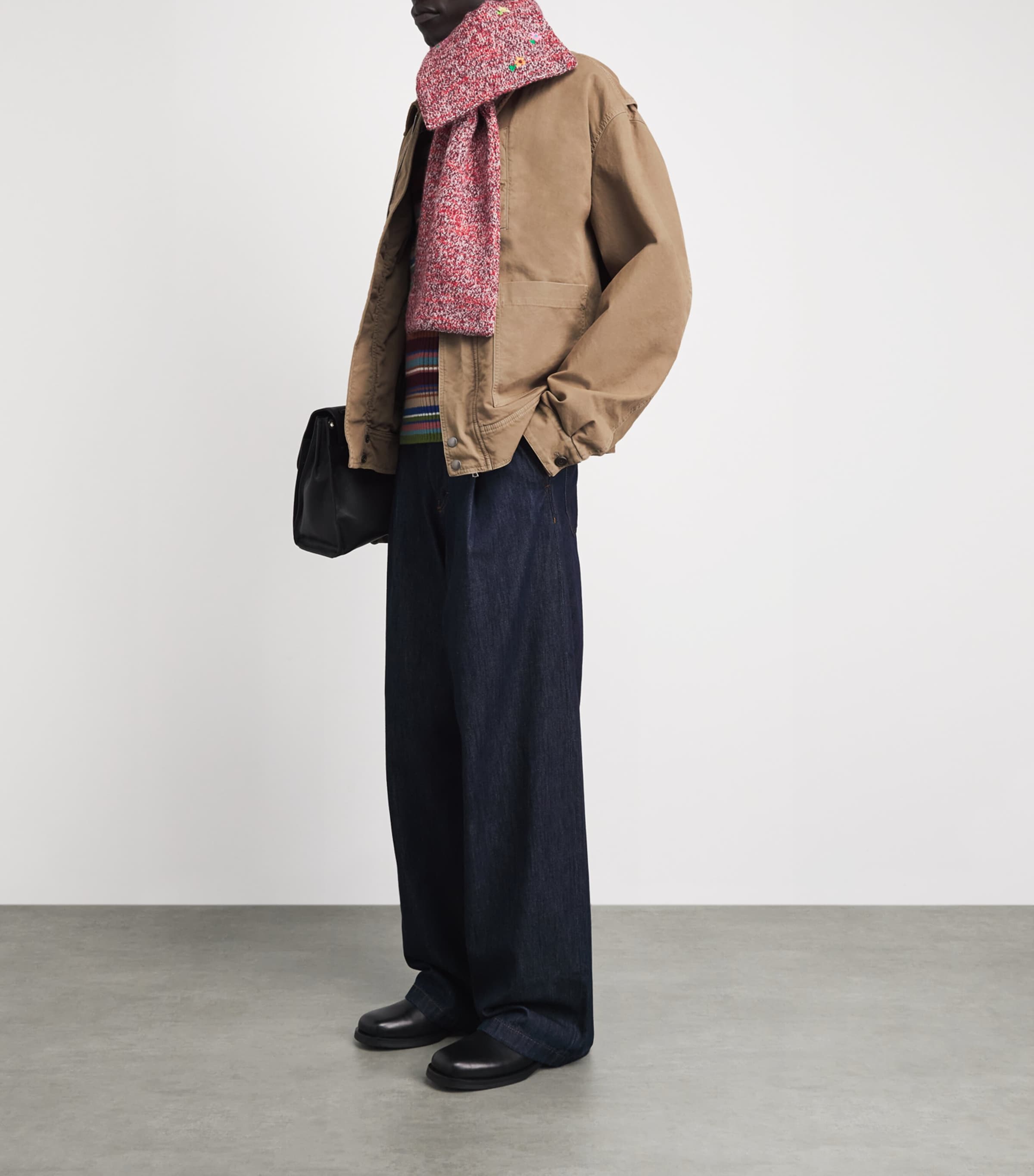 DRIES VAN NOTEN Mens Cotton Corduroy-Trim Jacket Image 2