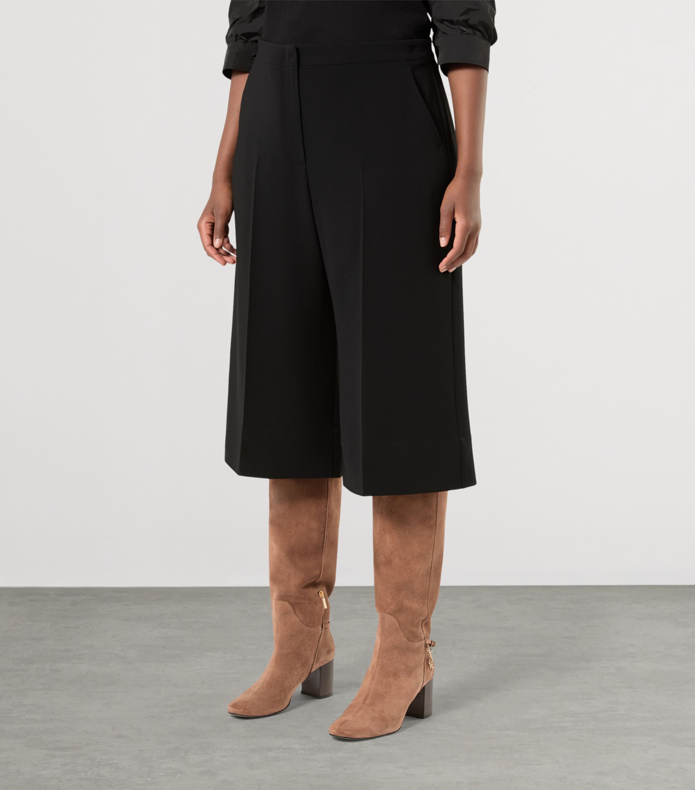 Marina Rinaldi Womens Tailored Bermuda Shorts Black Image 3