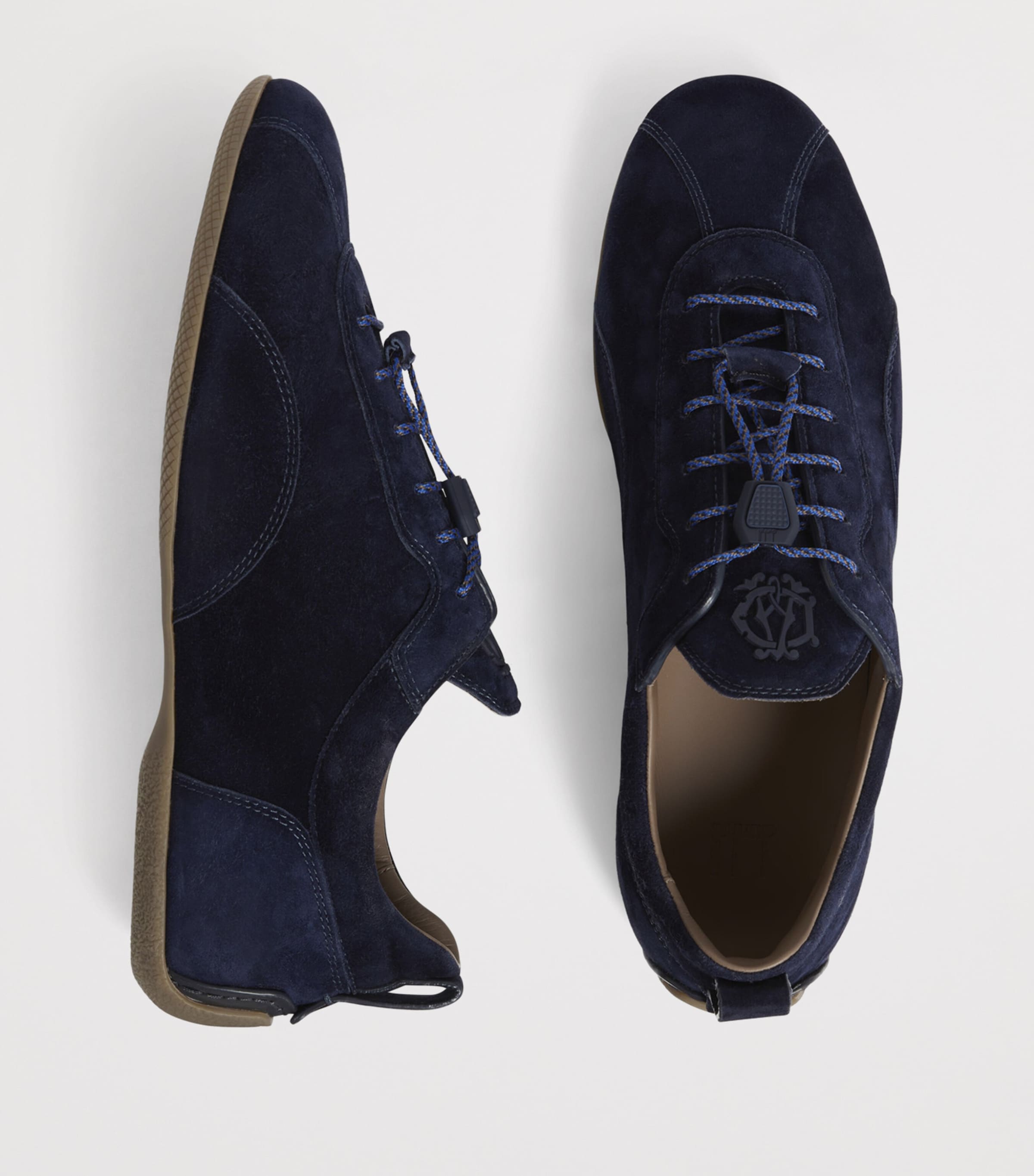 Dunhill Suede Automotive Davies Sneakers Blue Image 4