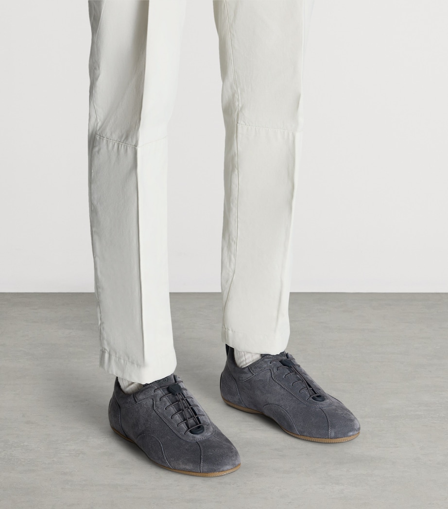 Dunhill Suede Automotive Davies Sneakers Image 2