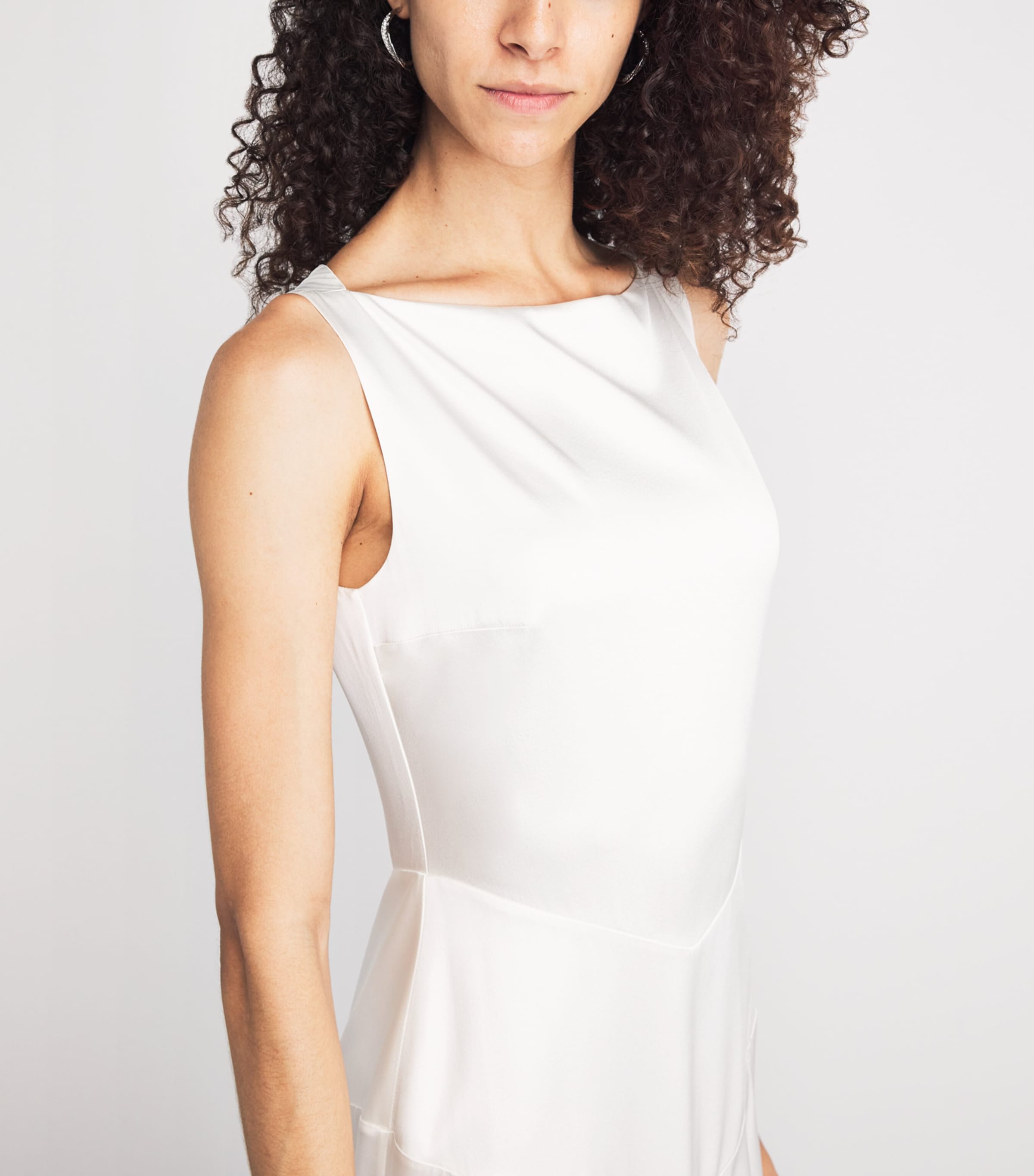 Roksanda Womens Silk Munir Maxi Dress Ivory Image 3