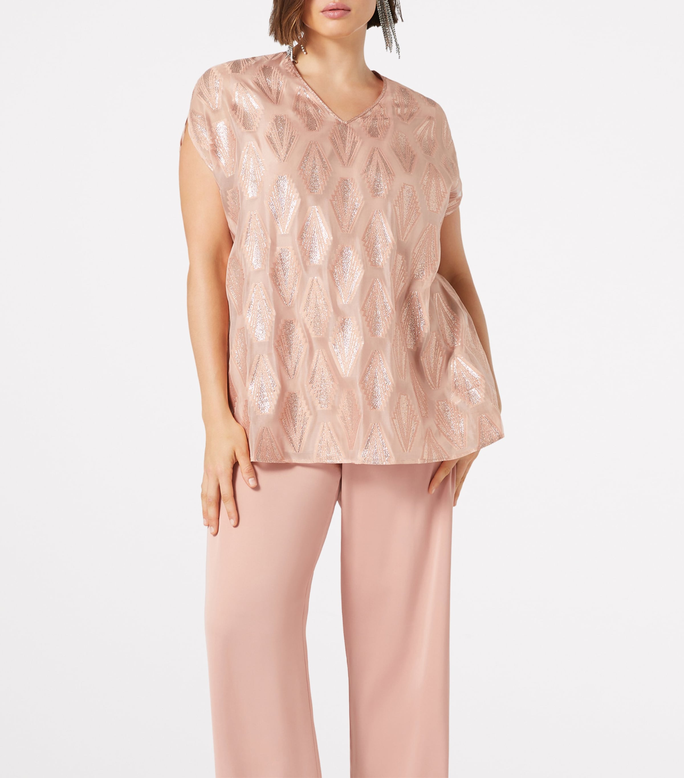 x Dima Ayad Sleeveless Girotta Top ROSE GOLD Image 4