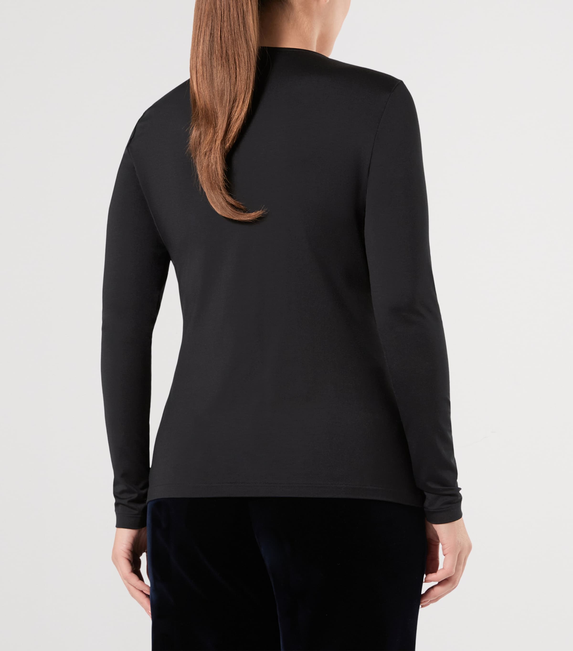 Marina Rinaldi Womens Draped Top Black Image 4