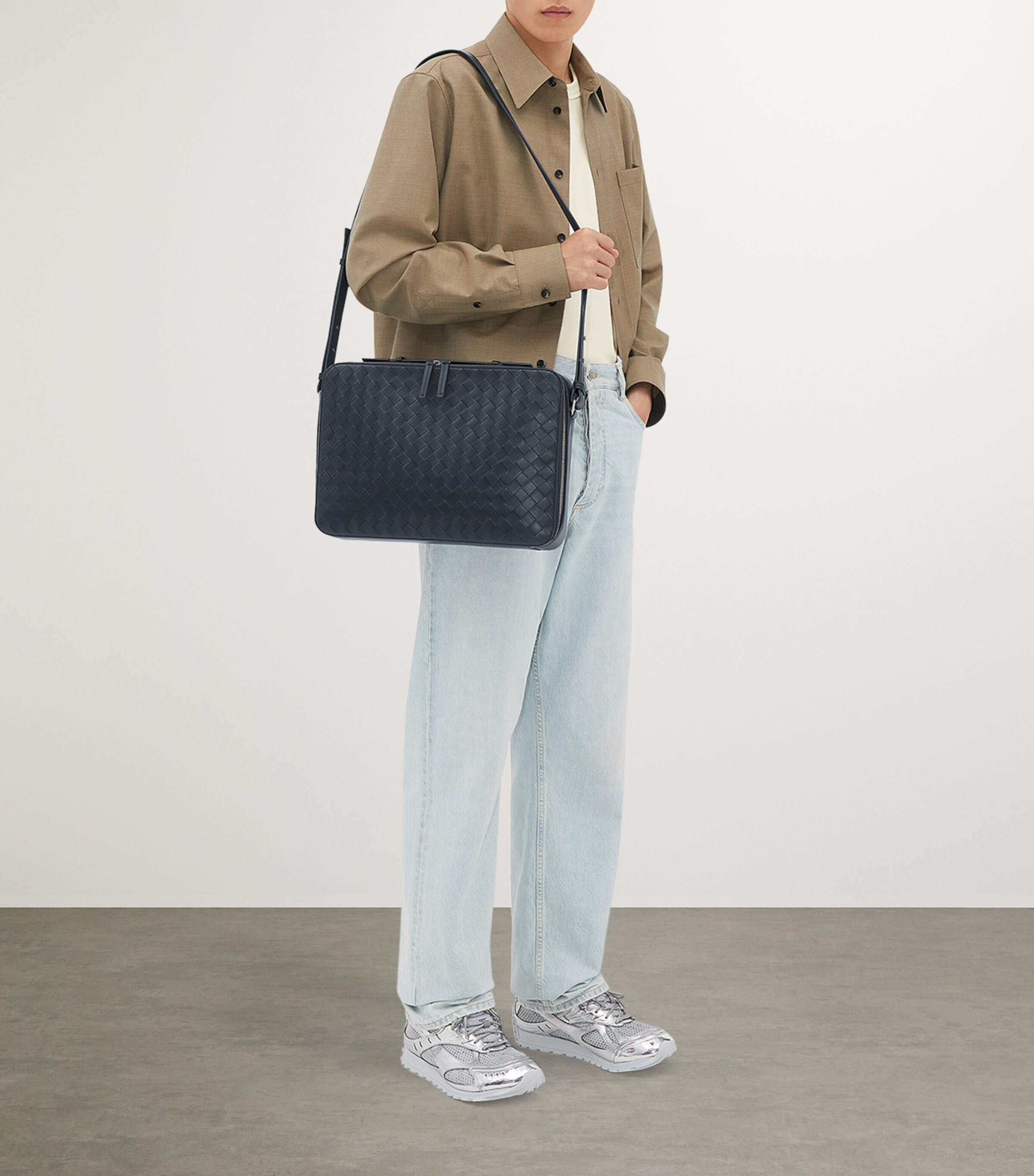 Leather Slim Getaway Briefcase 4211 Image 6