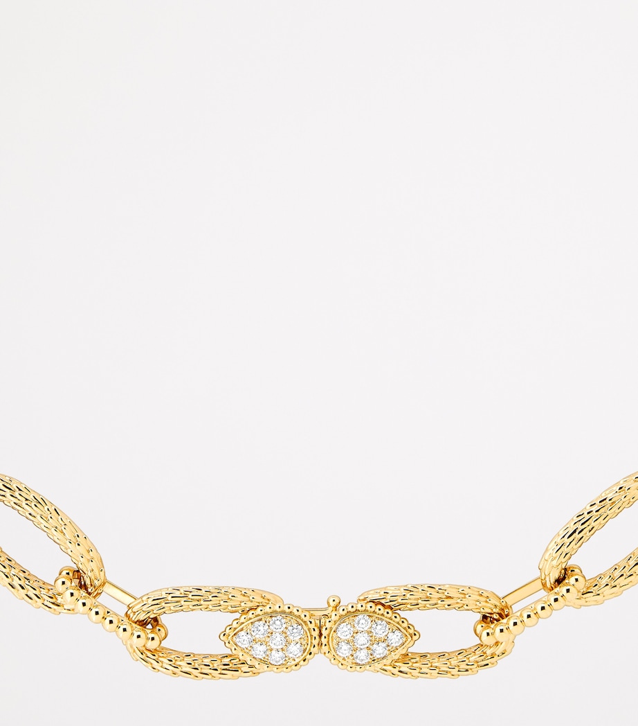 Yellow Gold and Diamond Serpent Bohème Vintage Necklace YELLOW GOLD Image 2