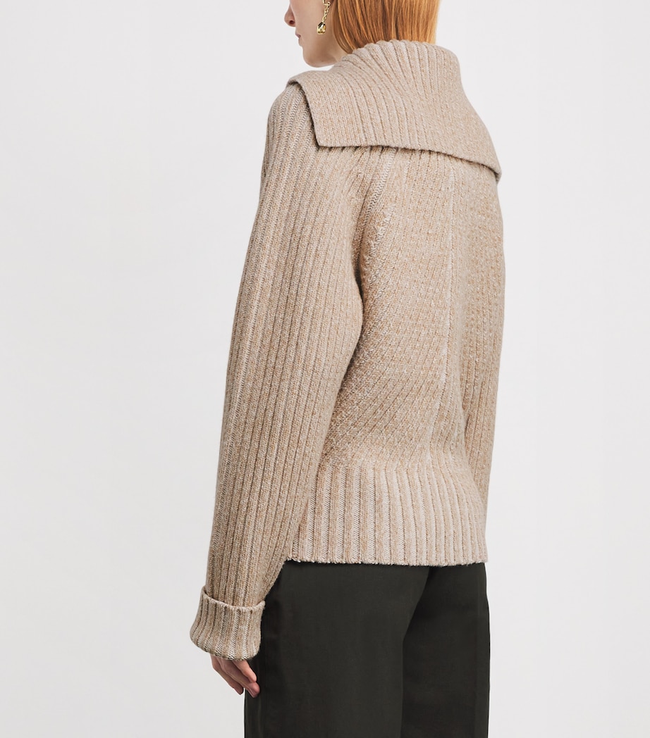 Wool-Blend Robby Sweater POWDER Image 4