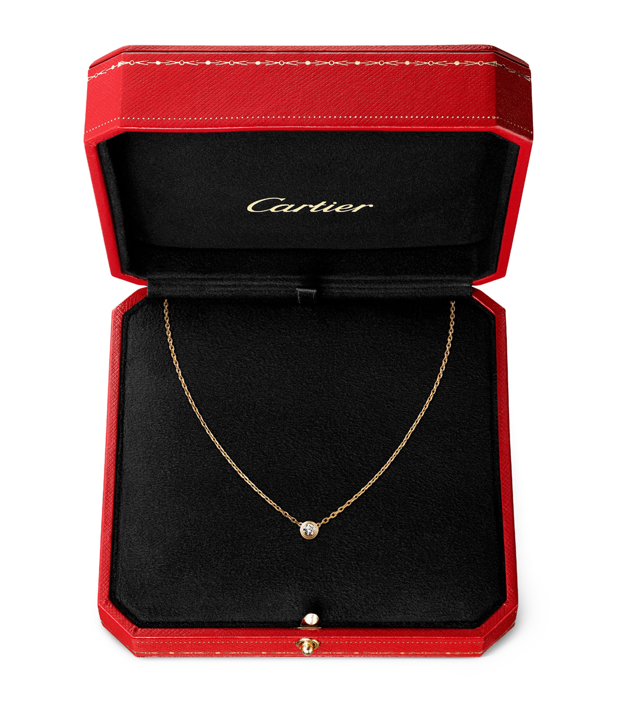 Small Yellow Gold and Diamond Cartier d'Amour Necklace YELLOW GOLD Image 3
