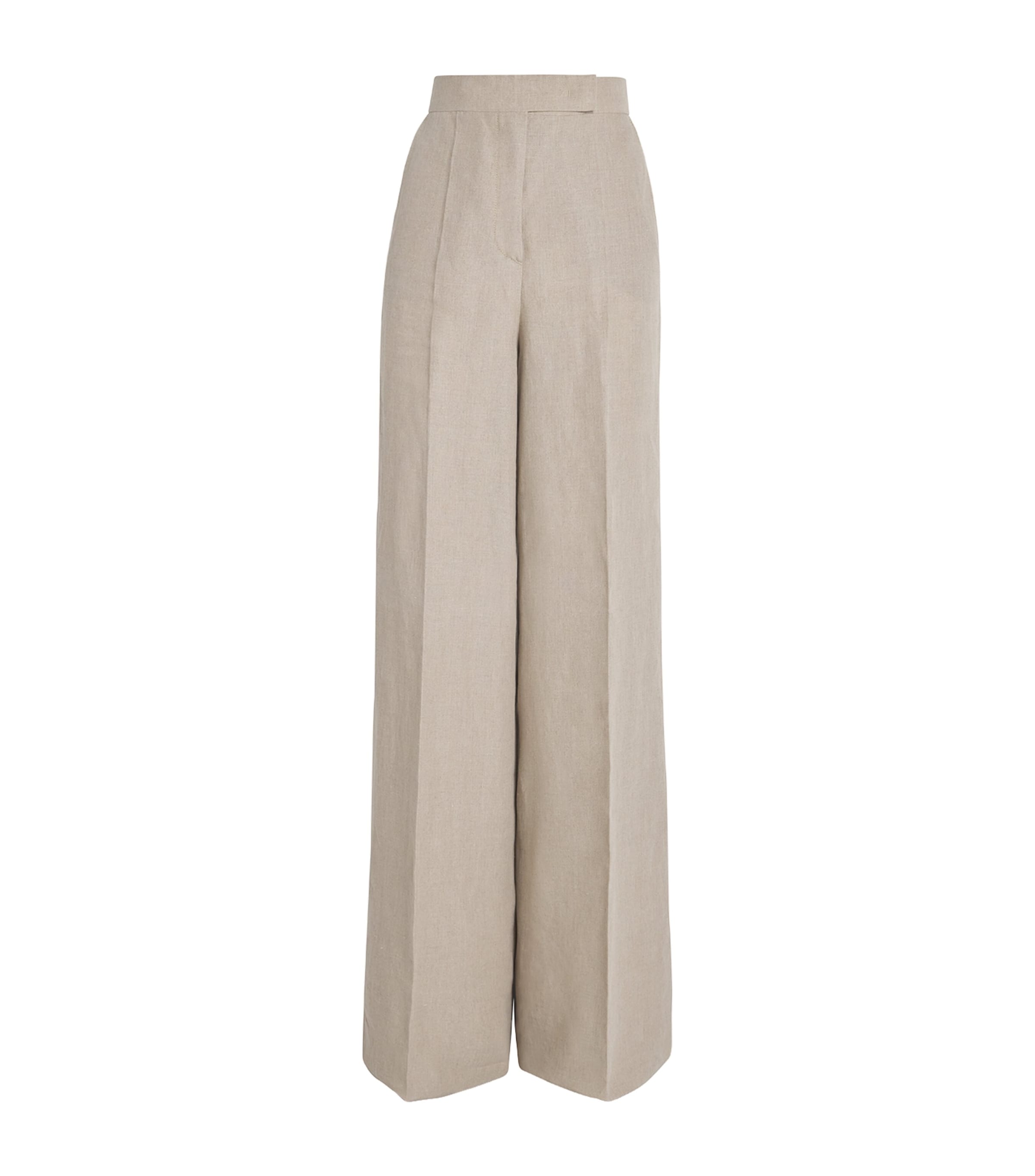 パンツ MAX MARA LINEN WIDE-LEG TROUSERS MAX MARA Pleated linen wide-leg pants | NET-A-PORTER