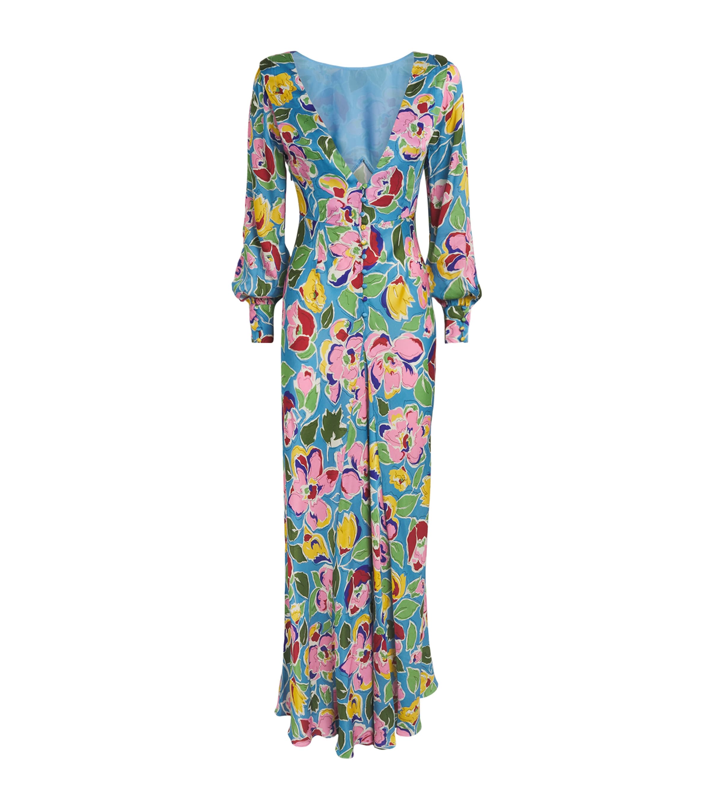 Floral Marni Midi Dress JEANNIE BLOOM SKY Image 1