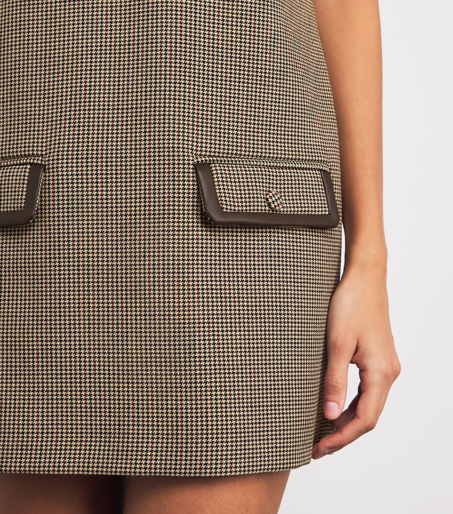 Check Collared Mini Dress MULTICOLORED Image 5