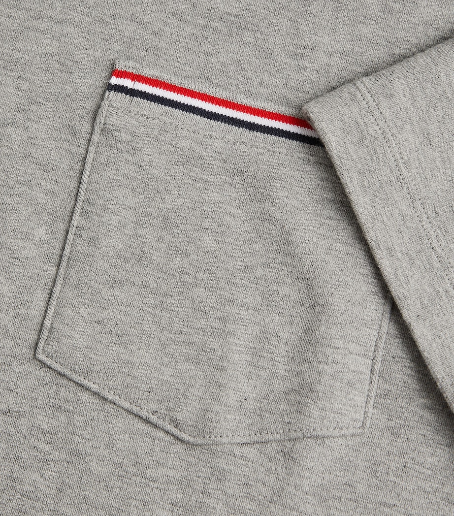 Oversized Tricolour Pocket T-Shirt LT GREY Image 5