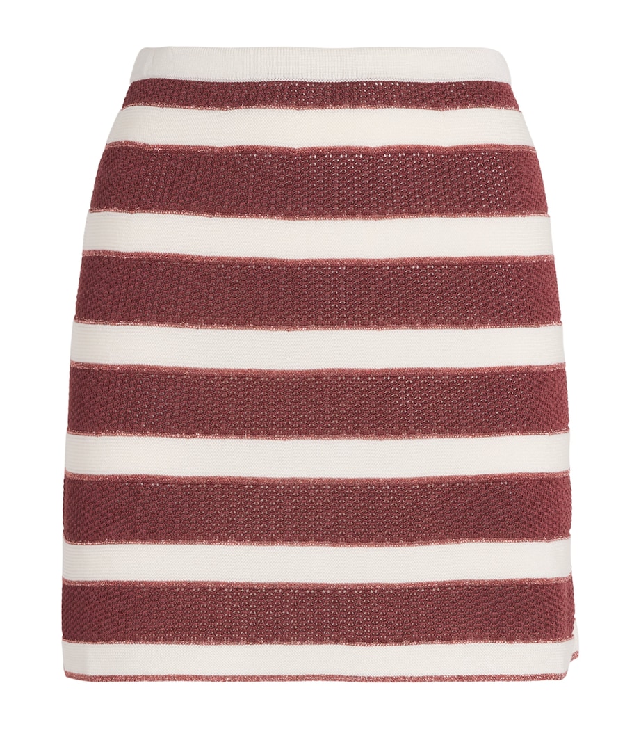 Eres Womens Knitted Intervalle Mini Skirt Rayure Arbsier Image 1