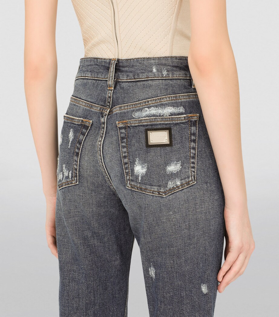 Distressed Boyfriend Jeans S9001-COMBINED COLOU Image 6