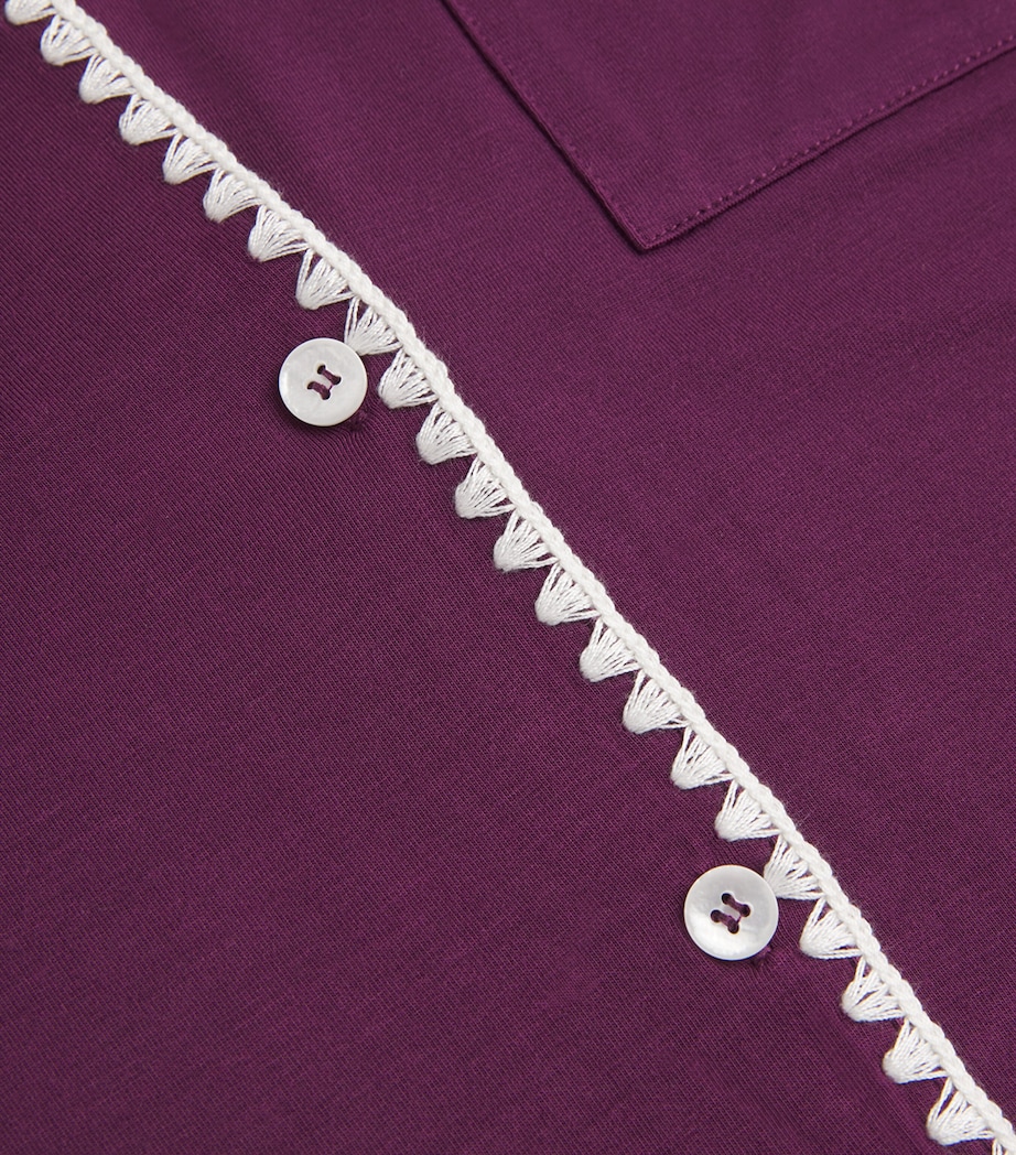 Frida Short Pyjama Set PLUM/IVORY PL/IV Image 5