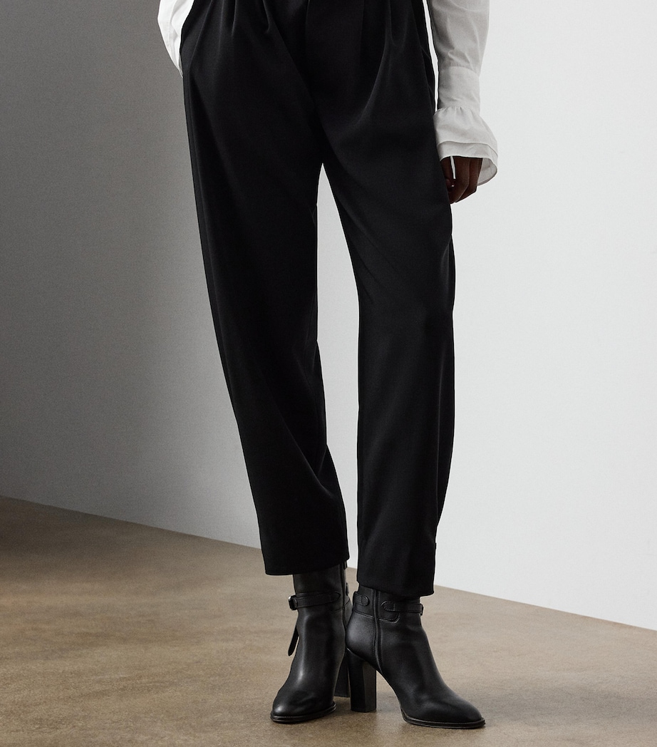 Wool Tailored Trousers BLACK Image 2