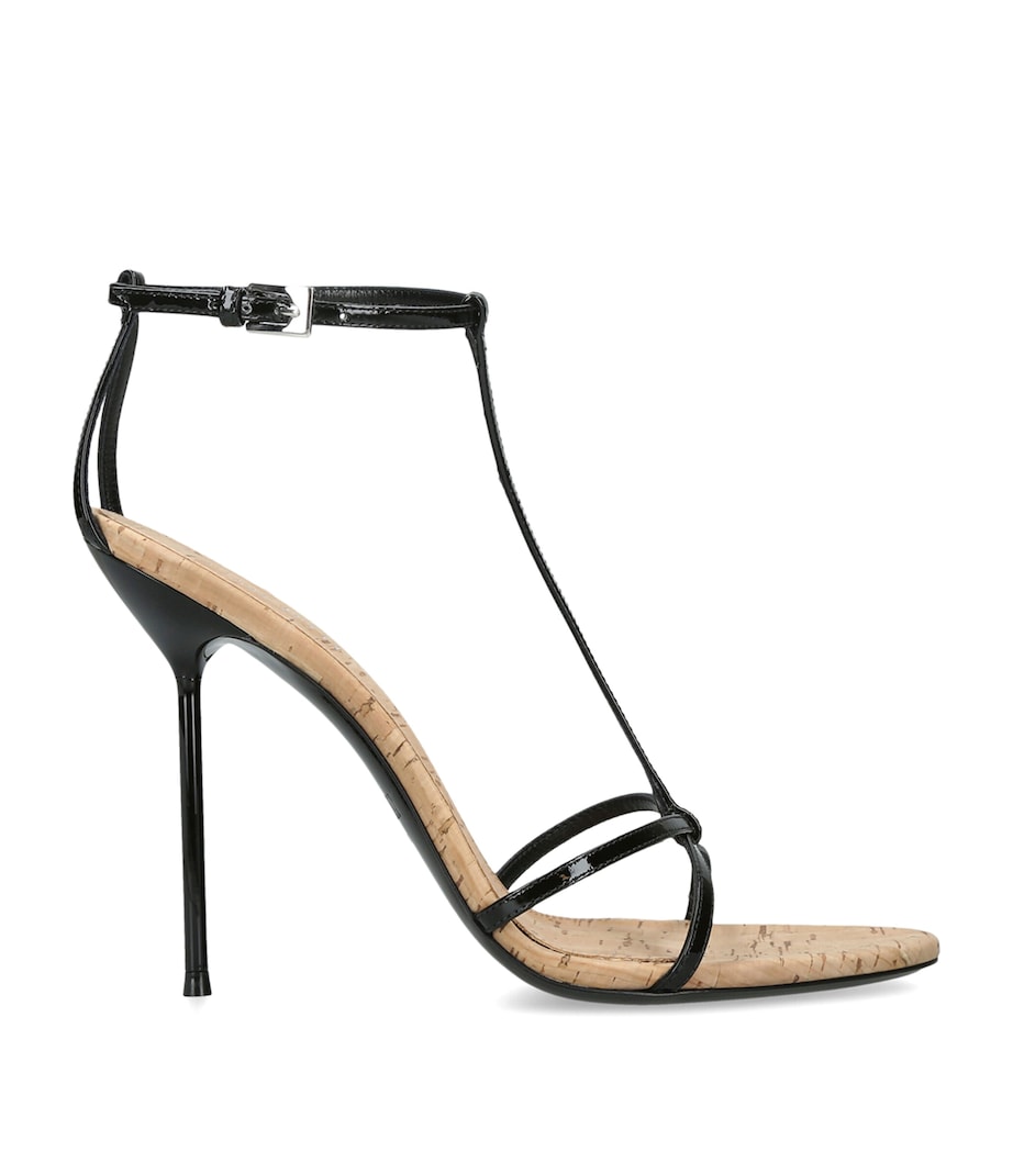 Paris Texas Patent Leather Lidia T-Strap Sandals 105 Blk/other Image 1