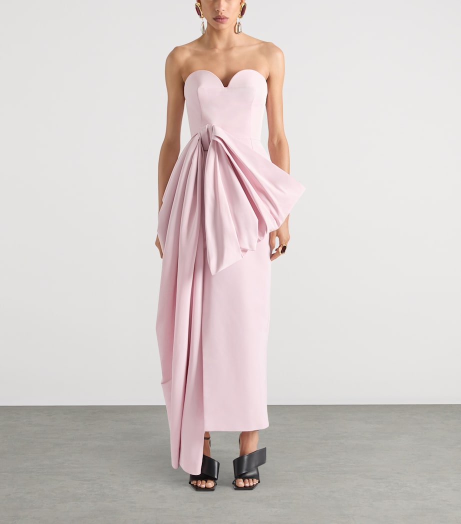 Cady Bow Maxi Dress LIGHT PINK Image 2