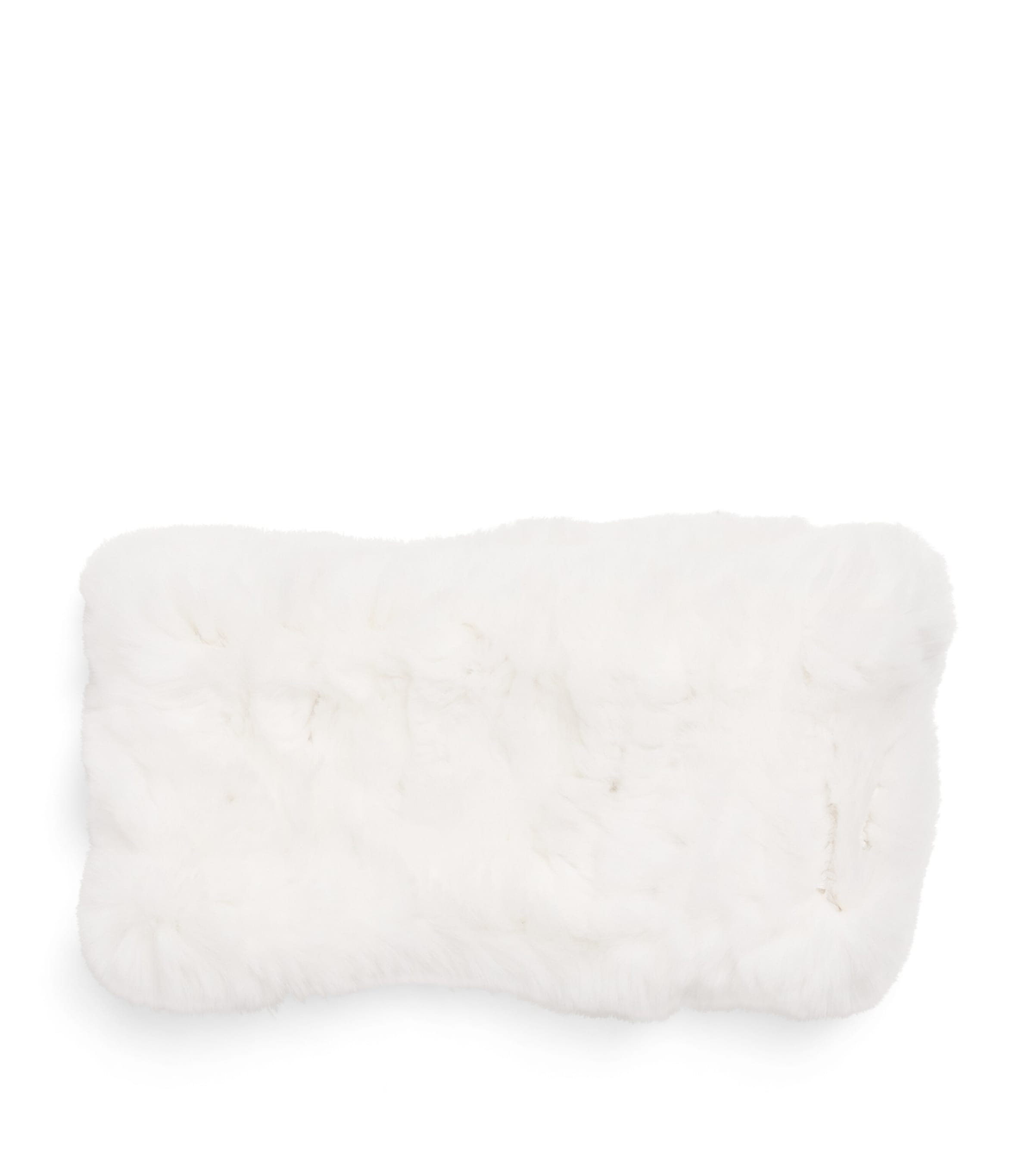 Yves Salomon Enfant Rabbit Fur Headband In White