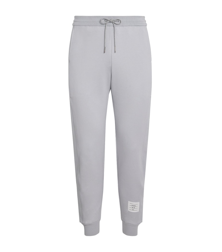 Thom Browne Mens Cotton 4-Bar Sweatpants Pale Grey Image 1
