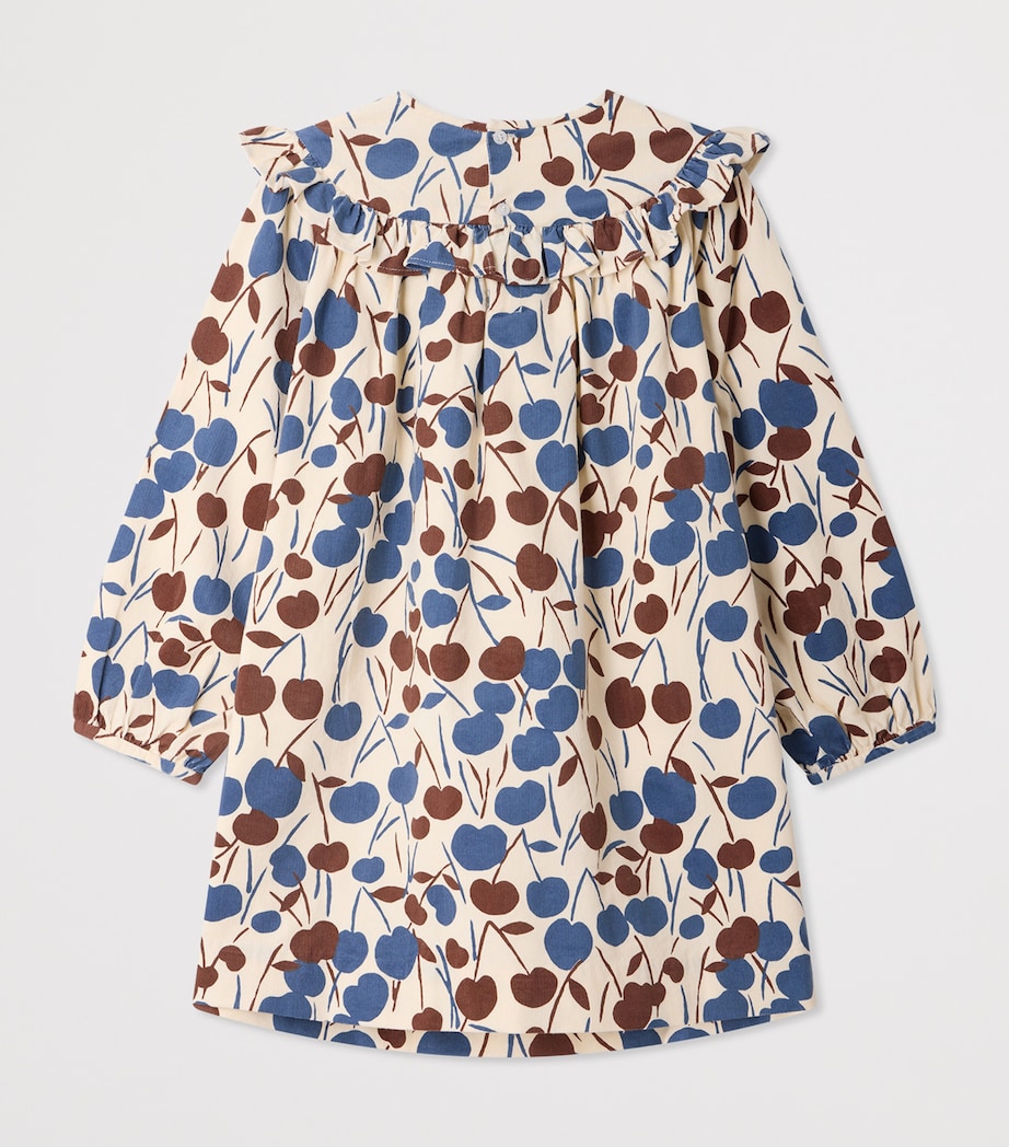 Bonpoint Corduroy Cherry Dress (4-8 Years) Imp Noisette Image 2