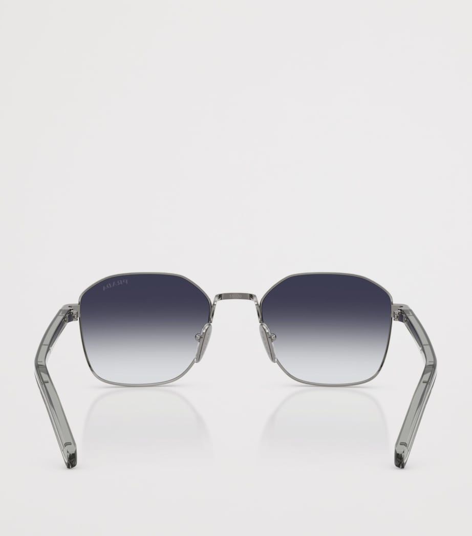 Metal Geometric Sunglasses 5AV90S Image 4