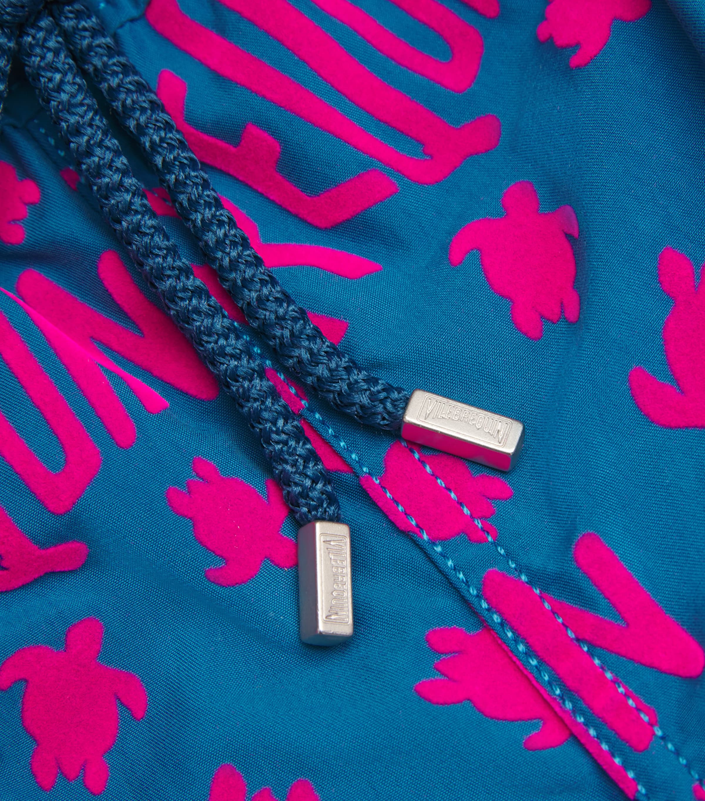 Turtle Logo Print Moorea Swim Shorts 611-PEACOCK Image 5