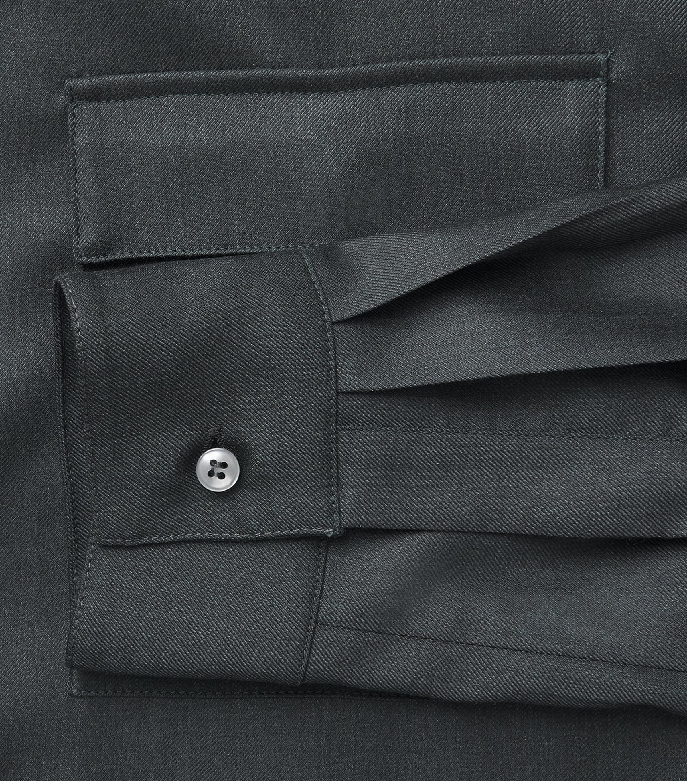 Paul & Shark Mens Virgin Wool Overshirt Dark Green Image 6
