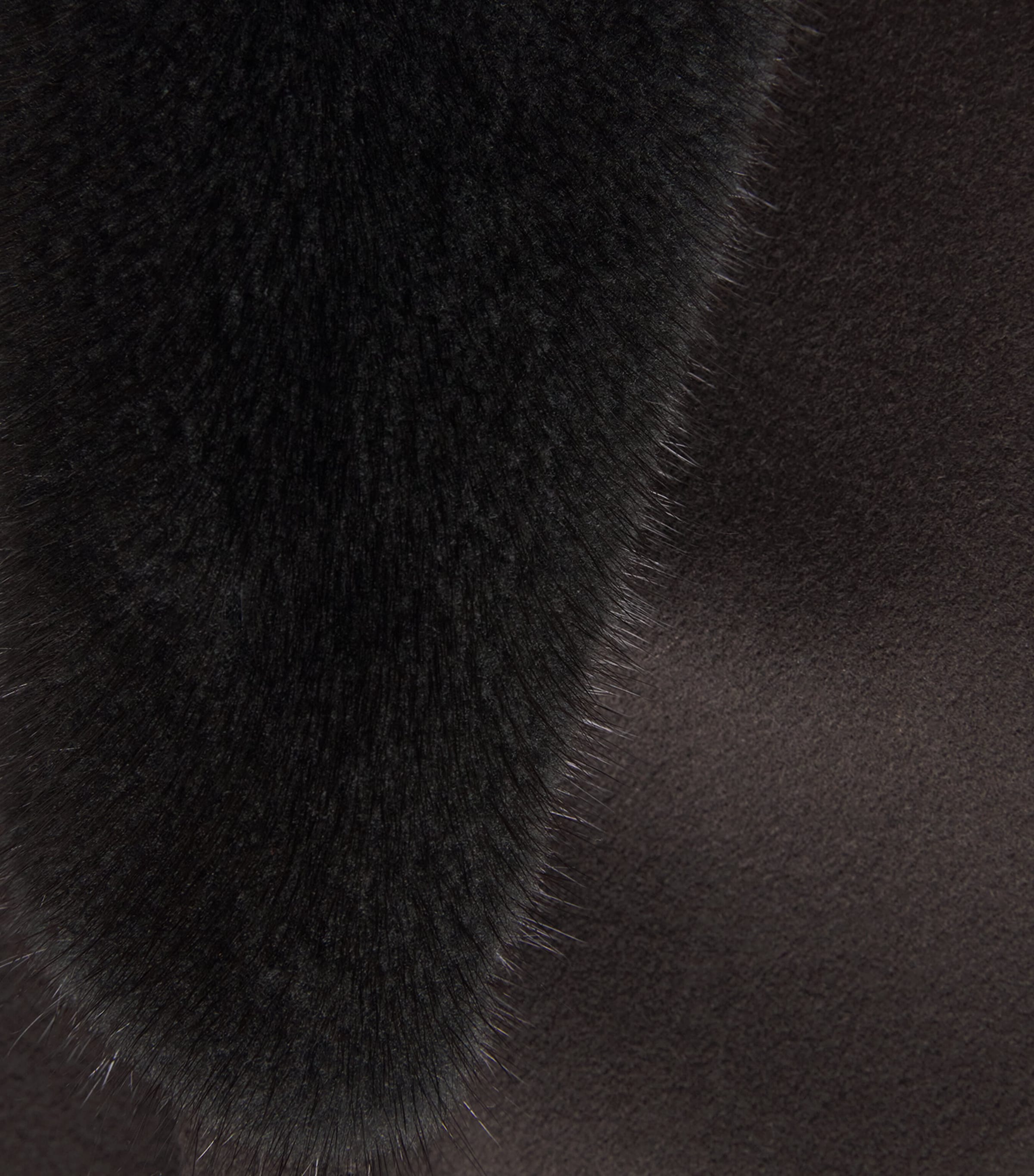 Kiton Womens Cashmere Mink-Lapel Wrap Coat Brown Image 6