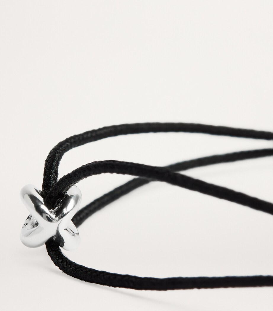 Polished Sterling Silver Le 1g Bracelet BLACK Image 5