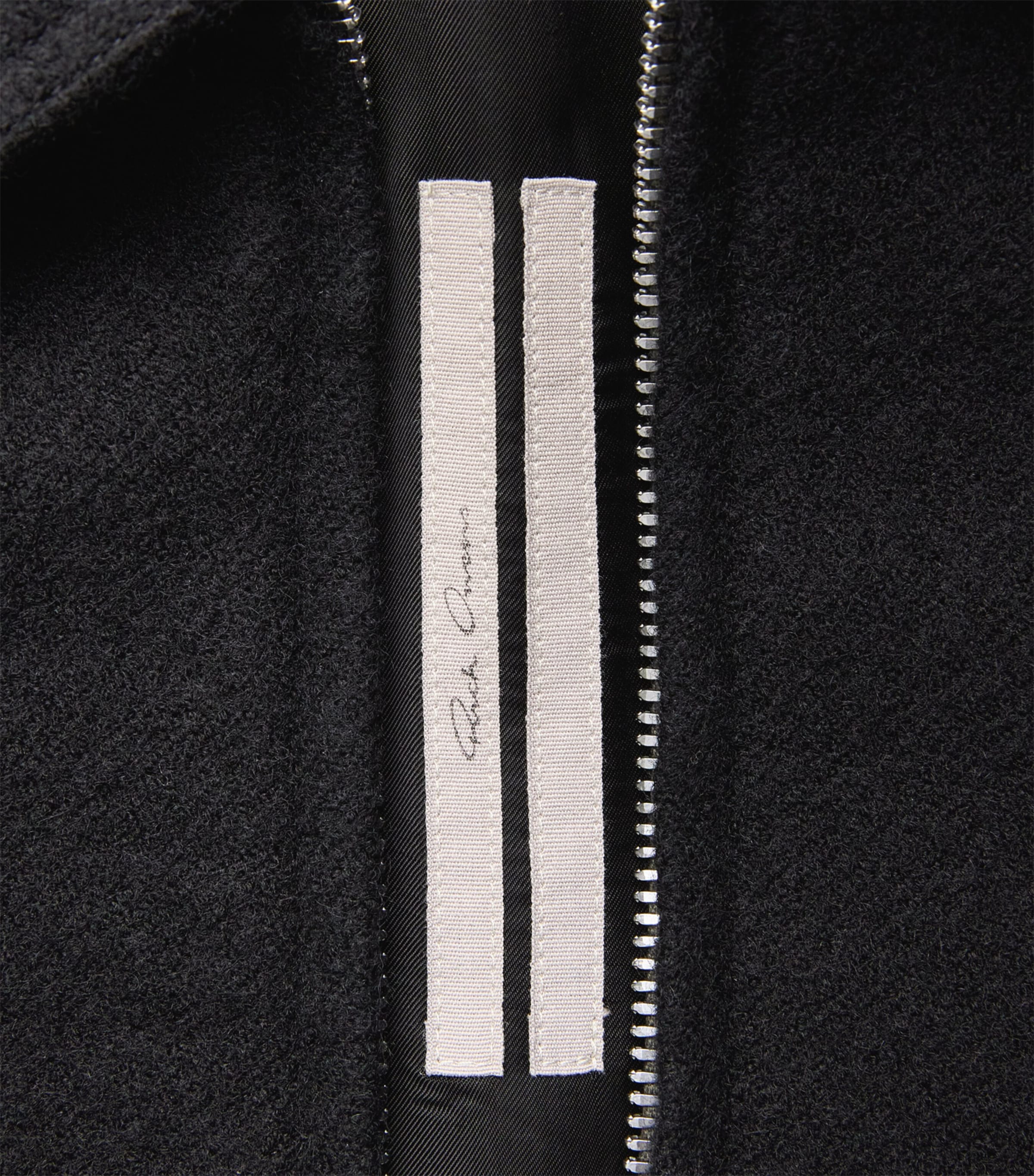 Rick Owens Mens Wool Cropped Brad Jacket Black Image 7
