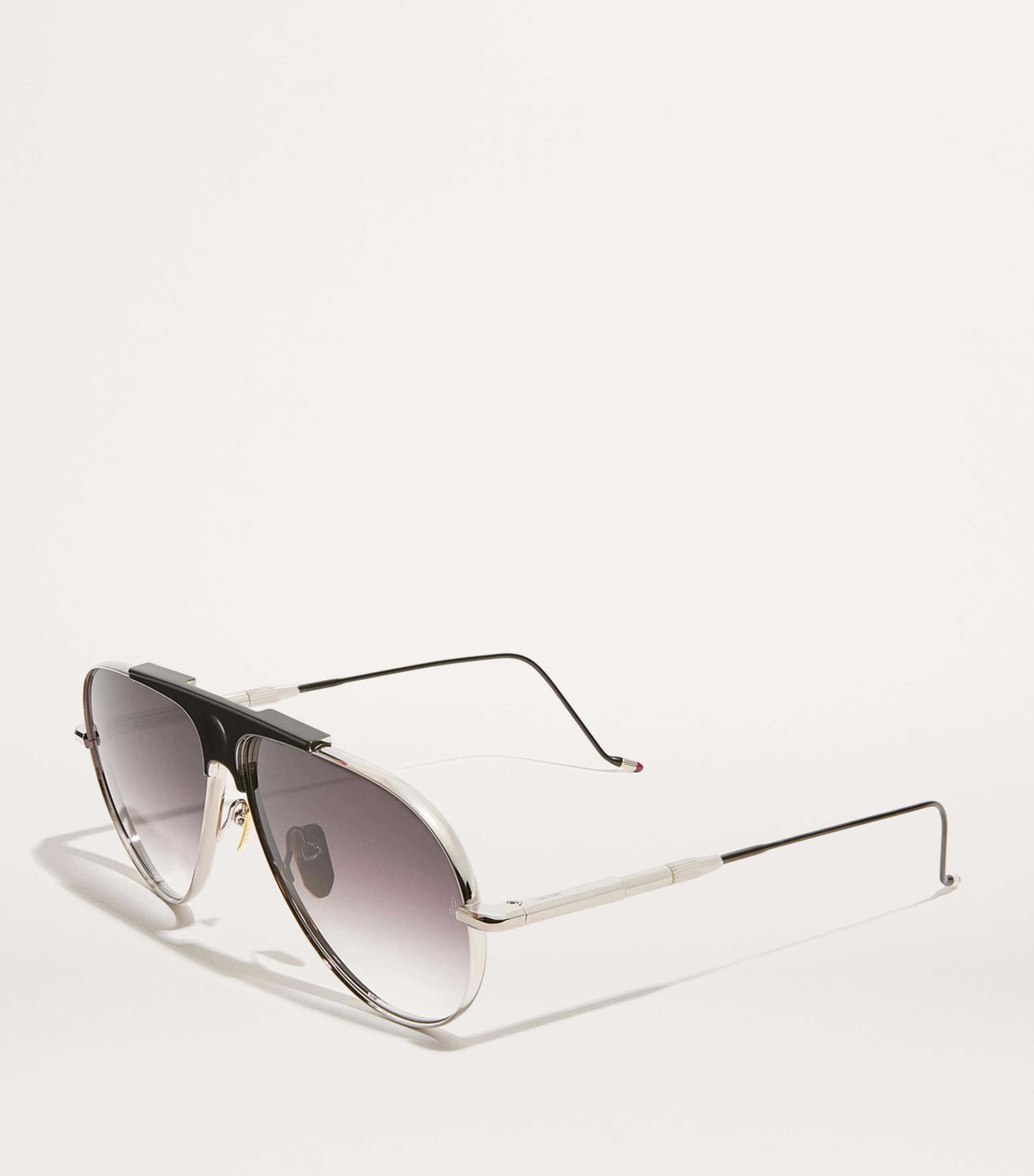 Jacques Marie Mage Daido Aviator Sunglasses Silver Image 2