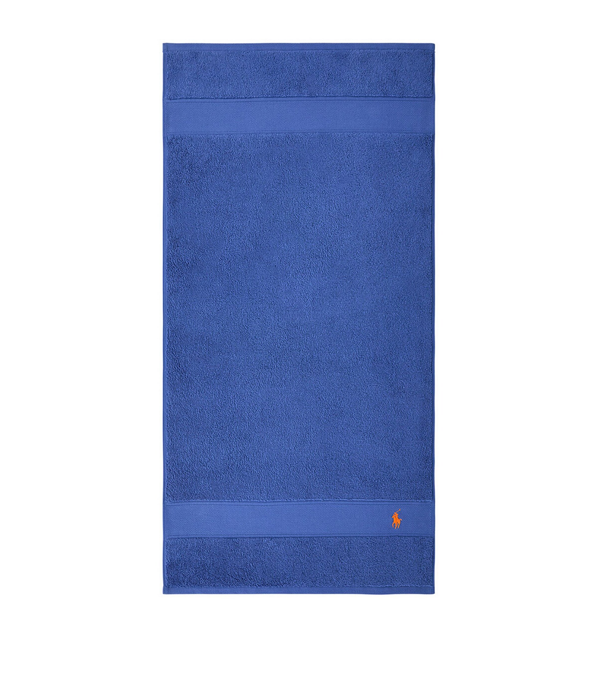 Polo Player Hand Towel (50cm x 100cm) IRIS BLUE Image 5