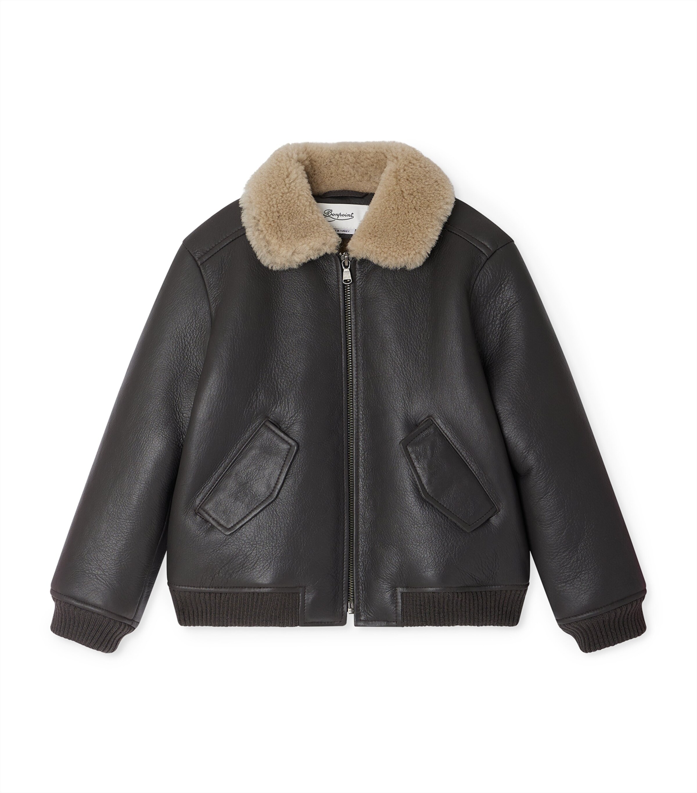 Bonpoint Leather Aviator Jacket (4-8 Years) | Boys Clothing | Coats & Jackets | Designers | Bonpoint