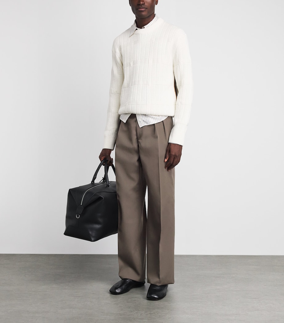 Paul Smith Mens Wool Pleated Trousers Image 2