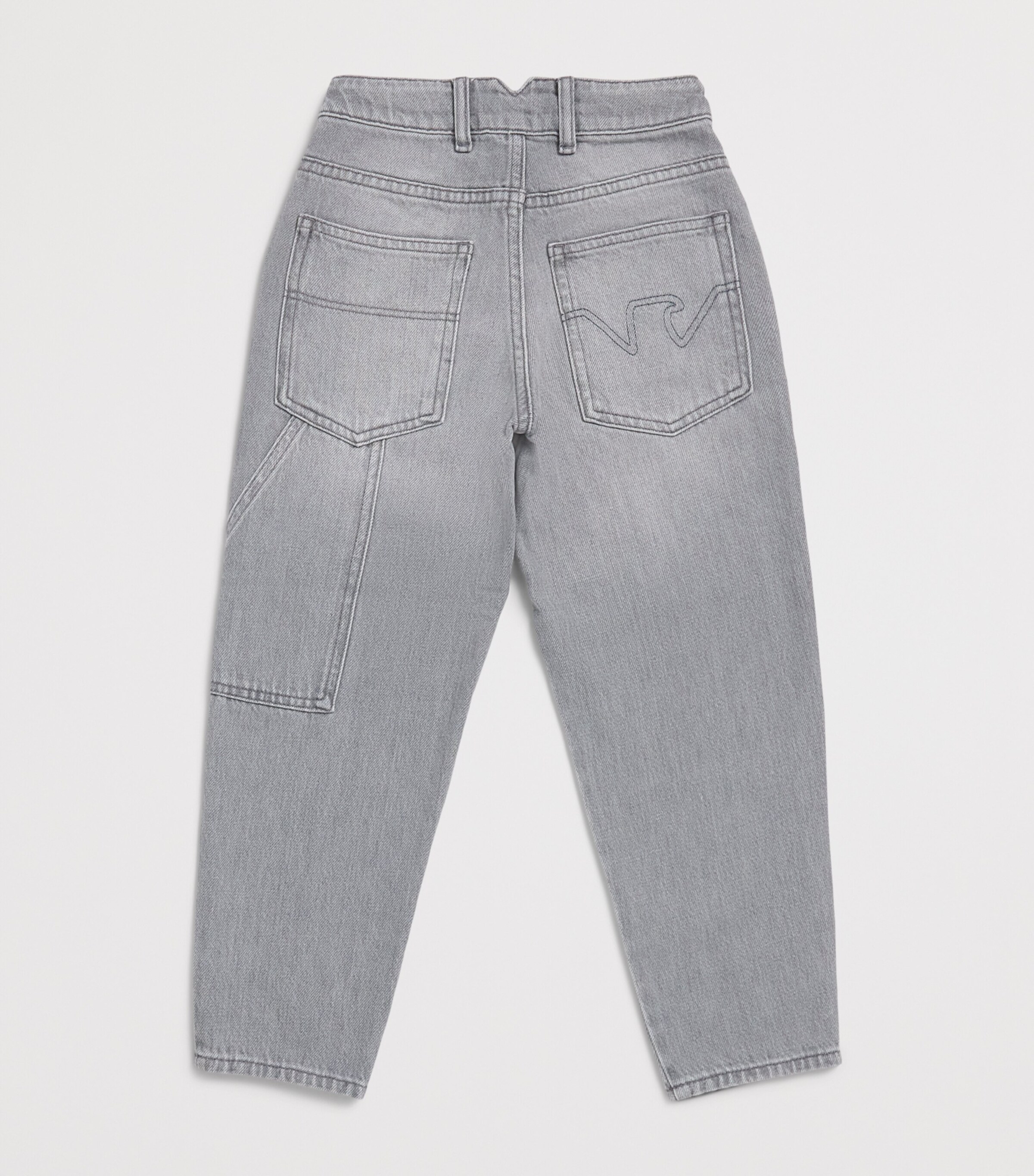 Emporio Armani Kids Straight Jeans (4-16 Years) Denim Gray Image 2