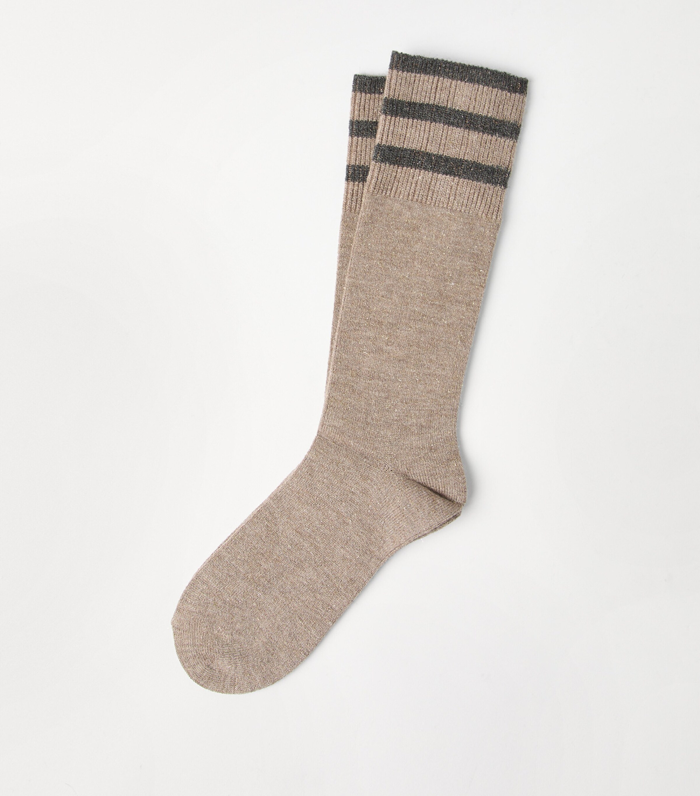 Brunello Cucinelli Womens Cashmere-Blend Sparkling Knit Socks Image 3