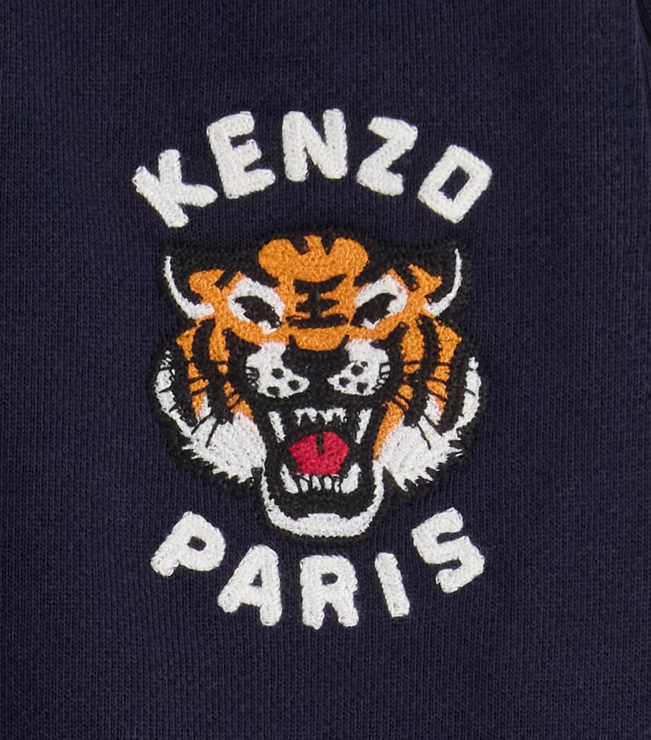 Kenzo Kids Tiger Logo Sweatpants (2-14 Years) Navy Image 3