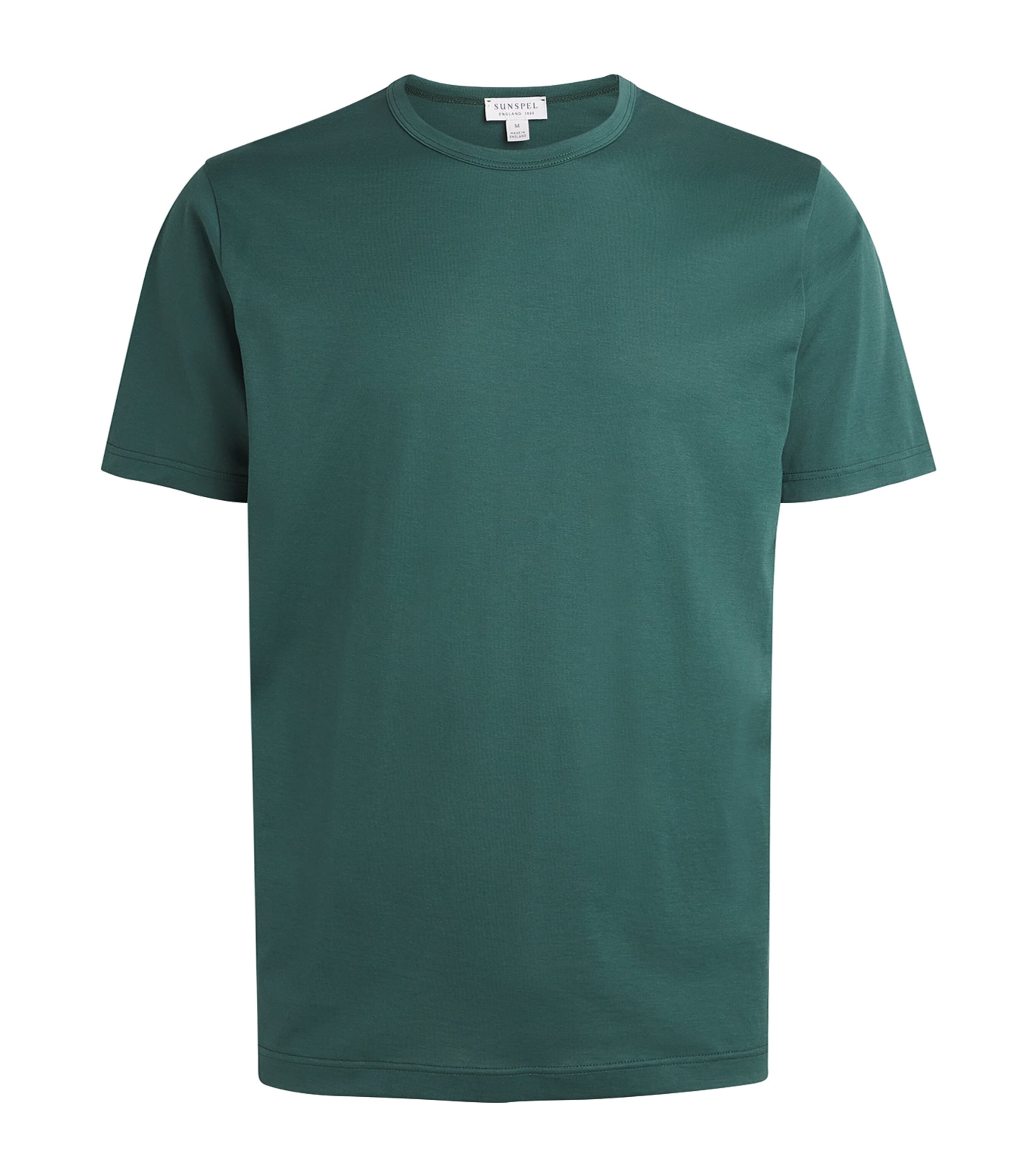 Sunspel Mens Supima Cotton Classic T-Shirt Gnjd Forest Image 1