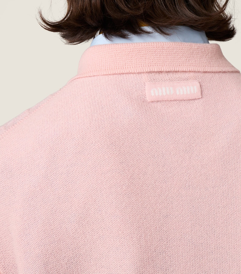Miu Miu Womens Cashmere Openwork Sweater Image 6